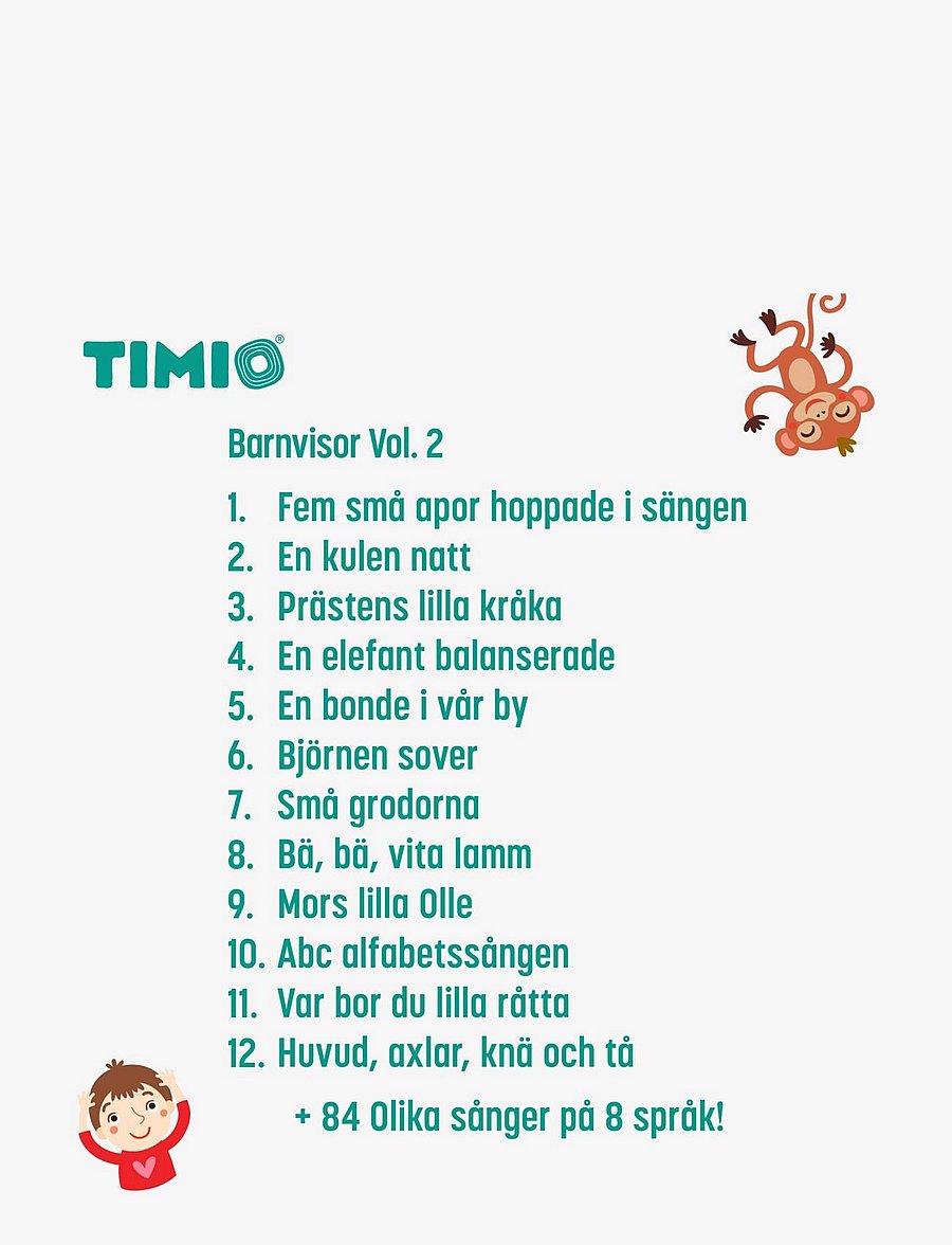 Timio - TIMIO Disc Set 2 - Numbers, Nursery Rhymes, Sea Animals, Shapes and Fruits - aktiva spel - multi coloured - 3