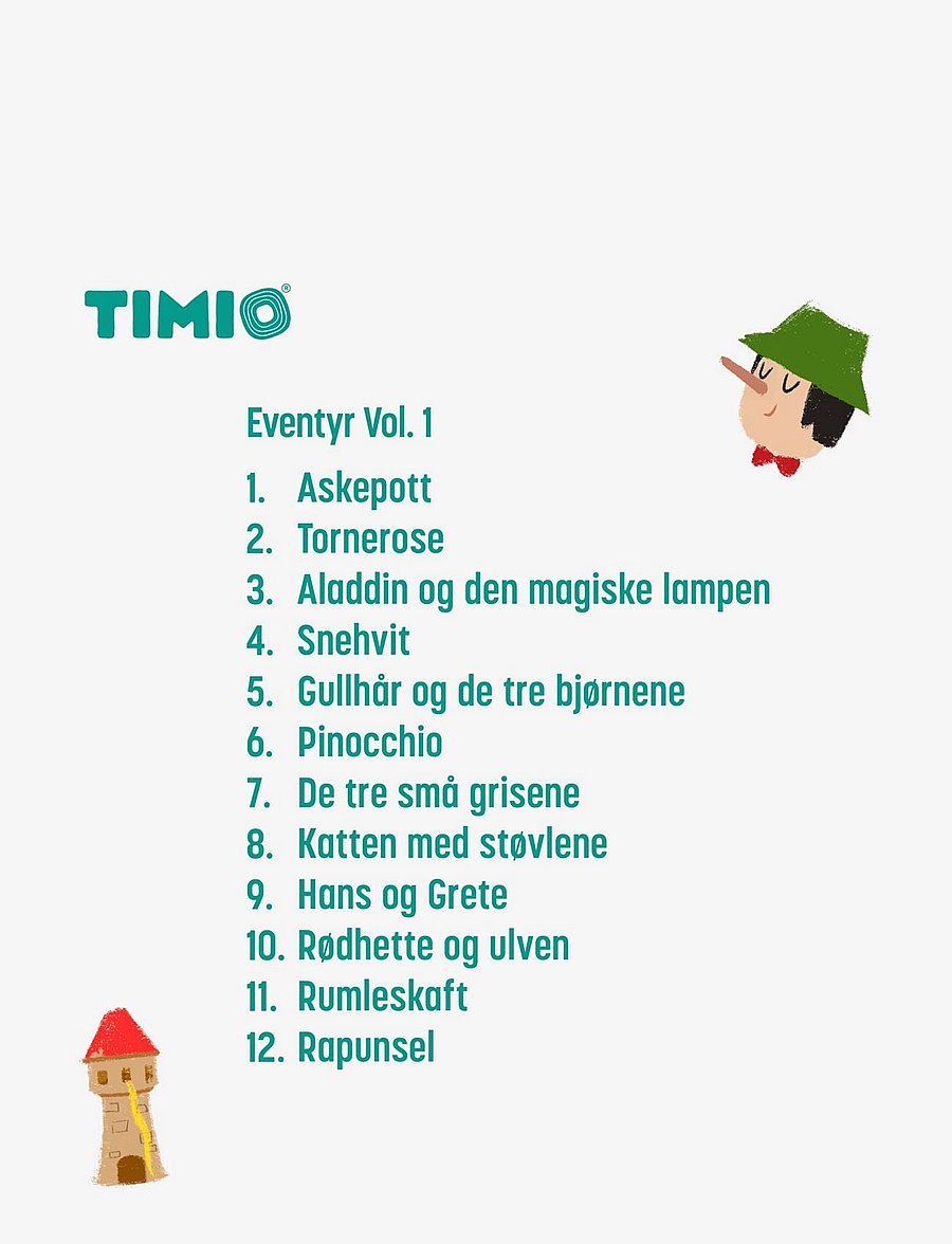 Timio - TIMIO Disc Set 3 - Fairy Tales, Time, Vegetables, Alphabet A-L and Alphabet M-Z - aktiva spel - multi coloured - 2
