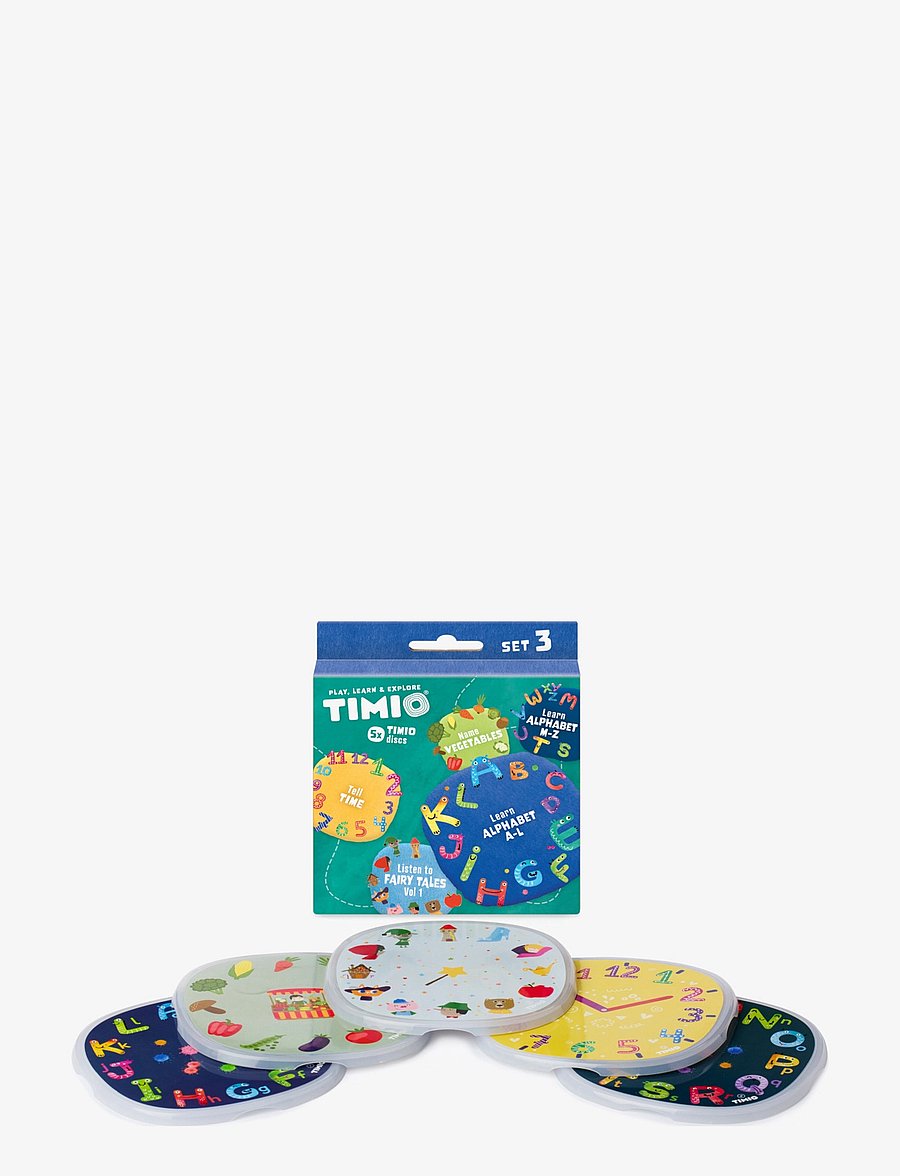 Timio - TIMIO Disc Set 3 - Fairy Tales, Time, Vegetables, Alphabet A-L and Alphabet M-Z - aktiva spel - multi coloured - 4