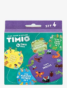 TIMIO Disc Set 4 - Nursery Rhymes, Fairy Tales, Dinosaurs and Small Insects, Timio