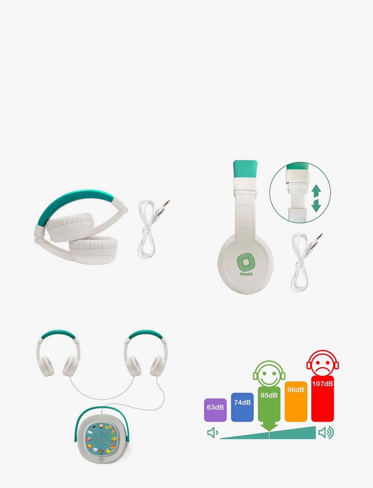 Timio - TIMIO Foldable Headphones - elektronik & media - multi coloured - 2