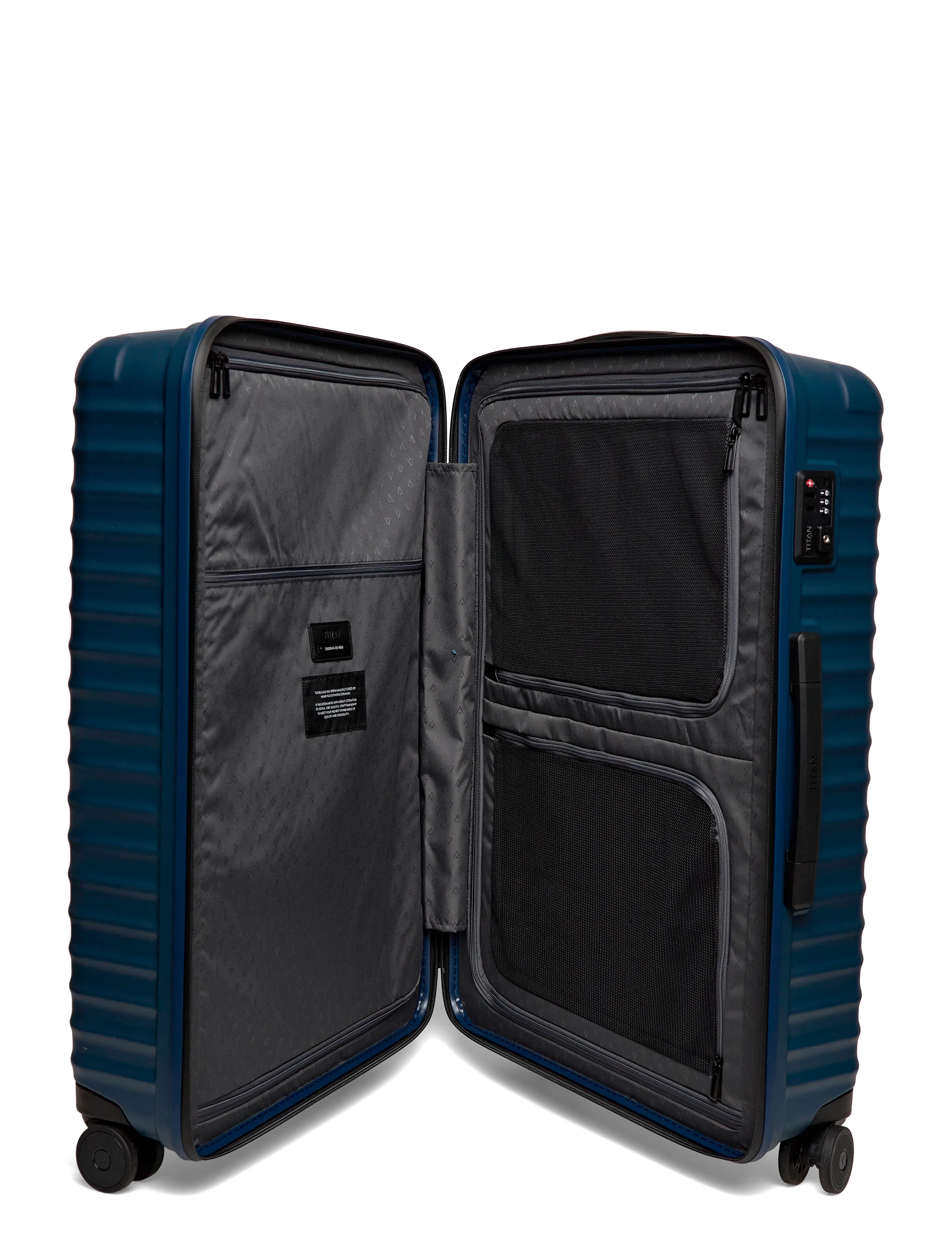 TITAN - UPGRADE 4w Trolley - keskmised kohvrid - midnight blue - 3