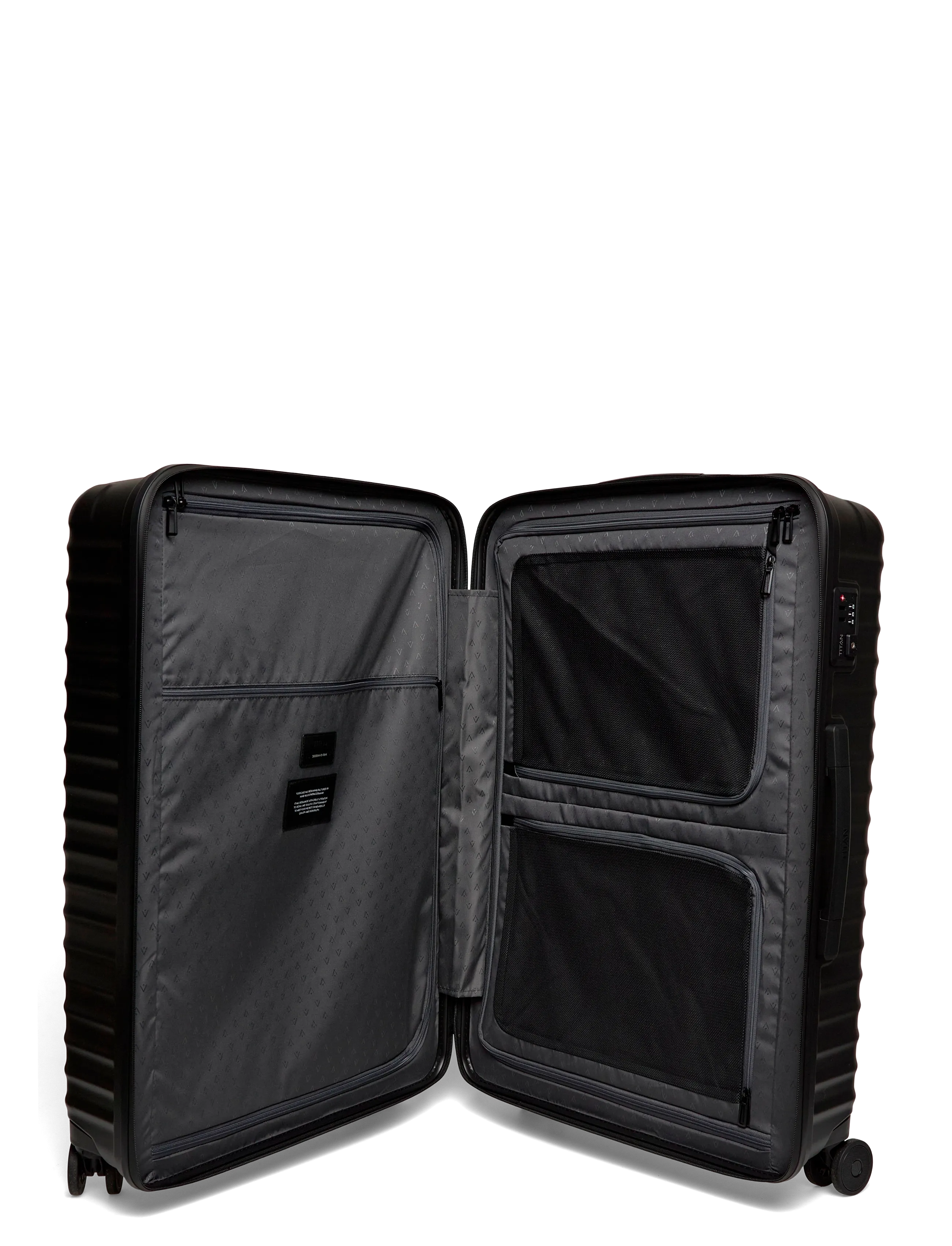 TITAN - UPGRADE 4w Trolley L - mellemstore kufferter - nightshade black - 3