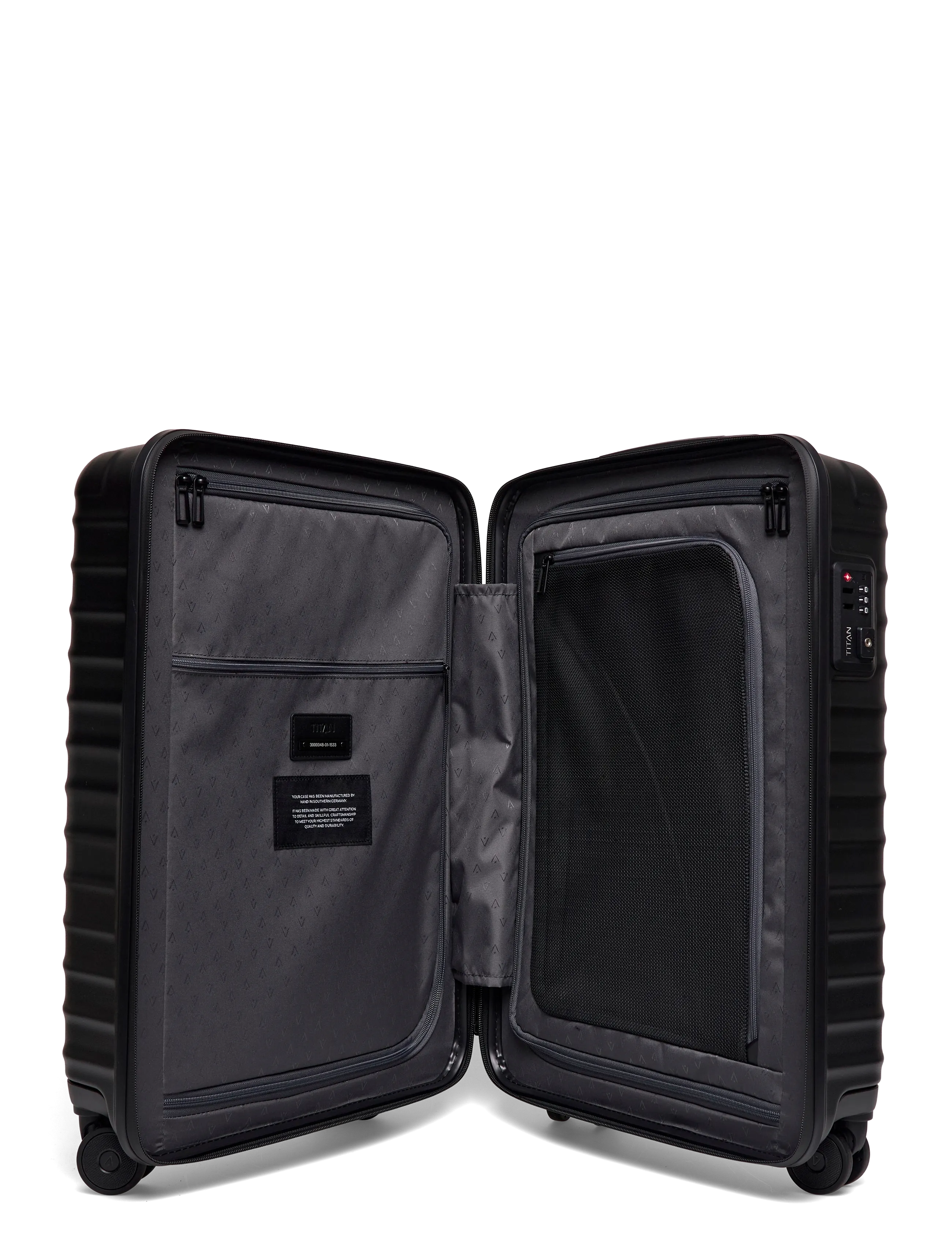 TITAN - UPGRADE 4w Trolley - mittelgroße koffer - nightshade black - 2