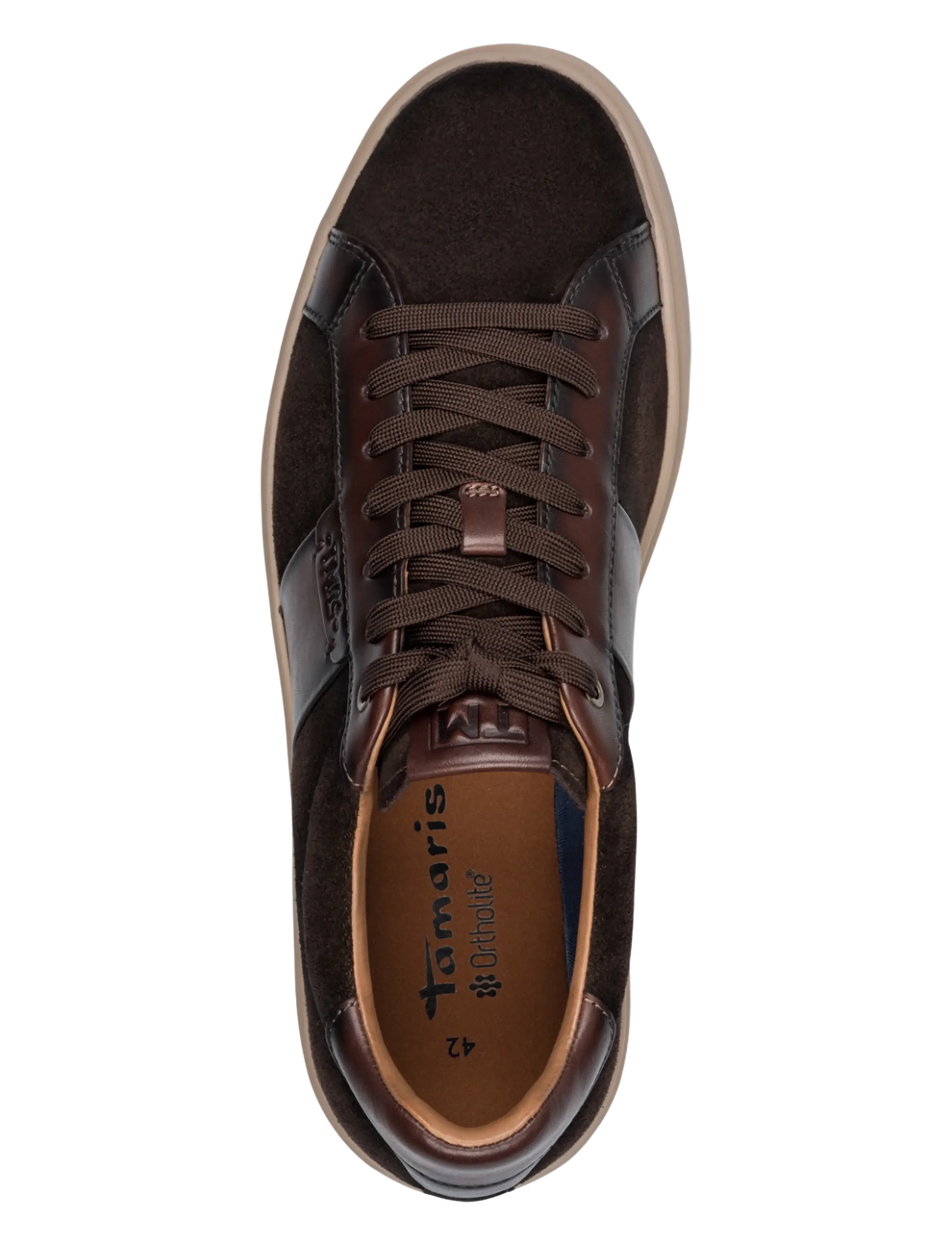 TMRS - Men Lace-up - sneakers - mocca comb - 4