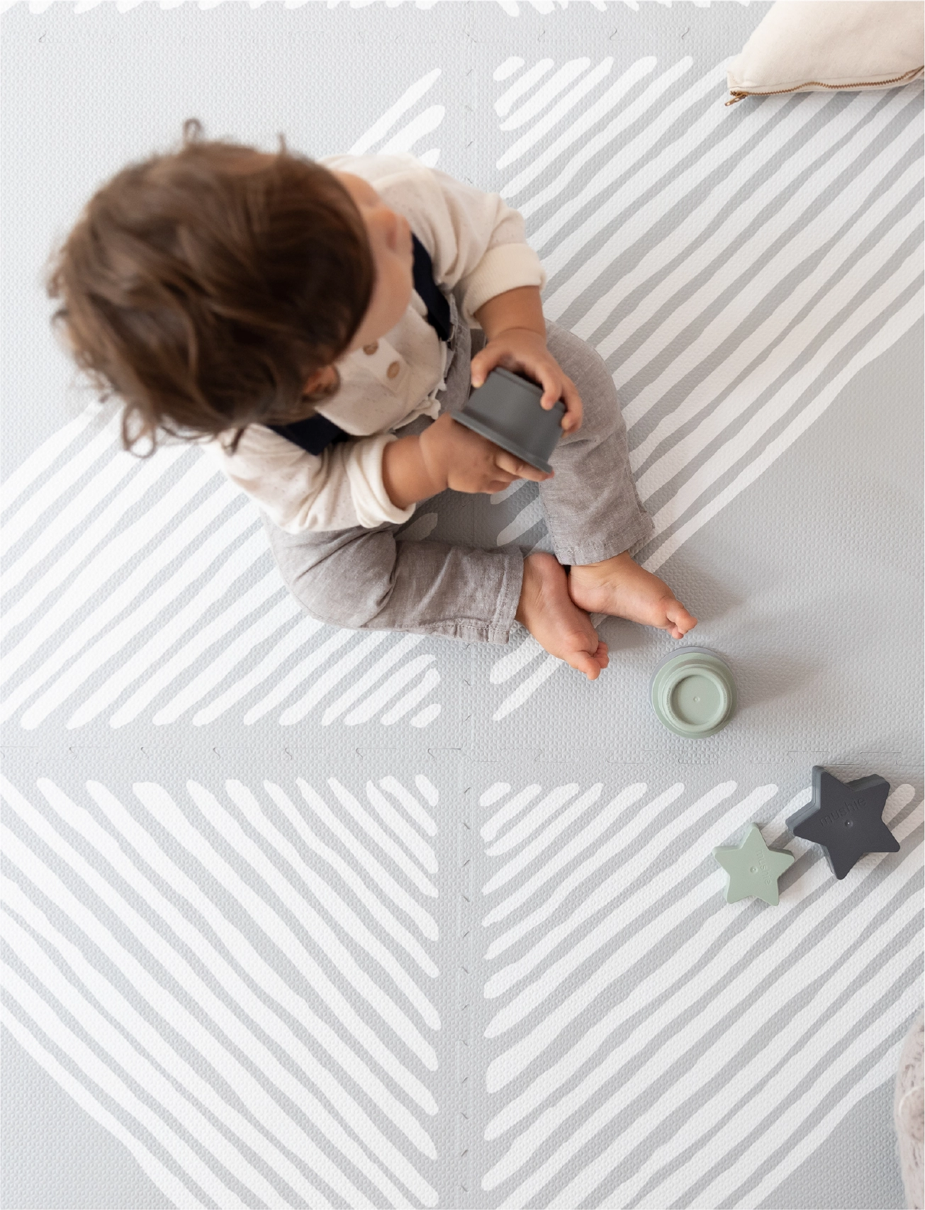 Toddlekind - THE SANDY LINES COLLECTION Playmat Tan - stone - 3