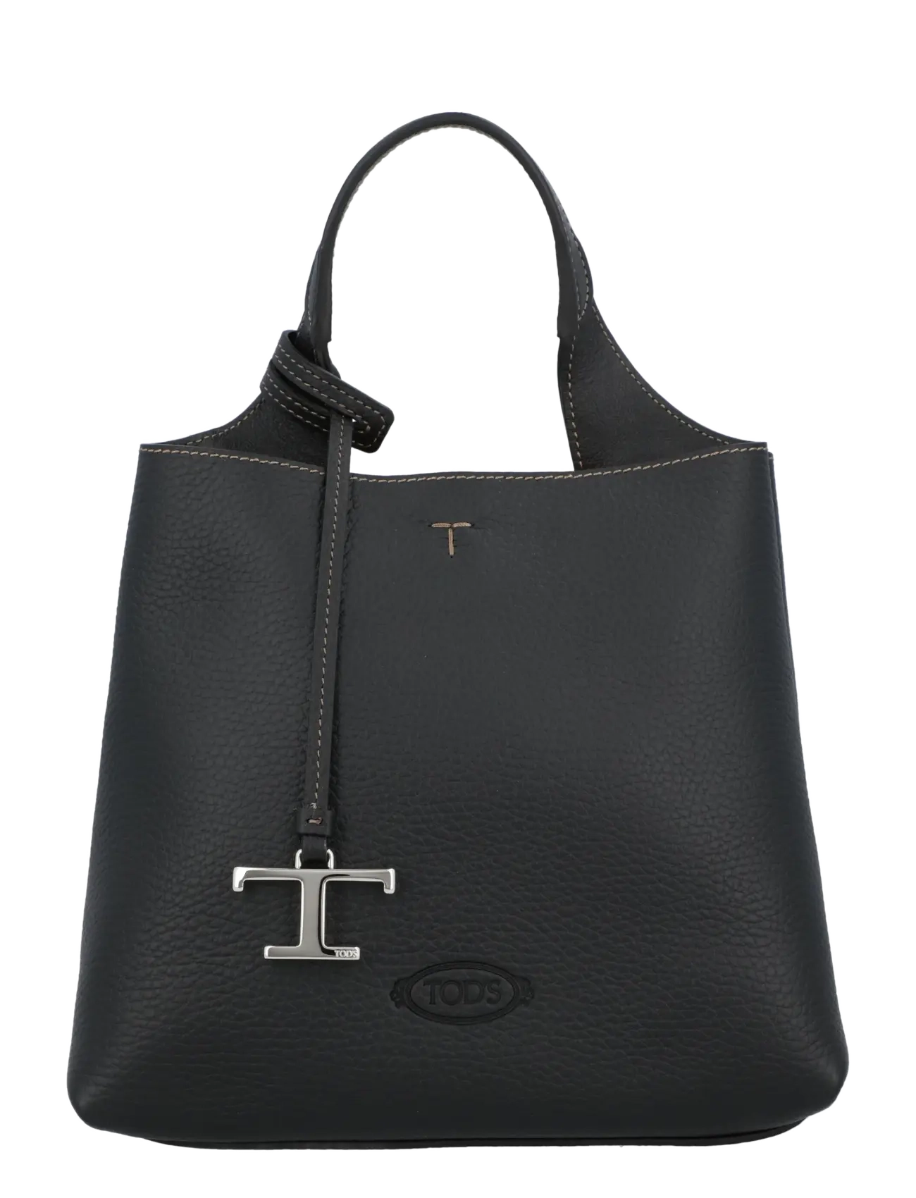 Tod's Bag In Leather Mini, One Size, Bags, Schwarz - Top Handle Frauen