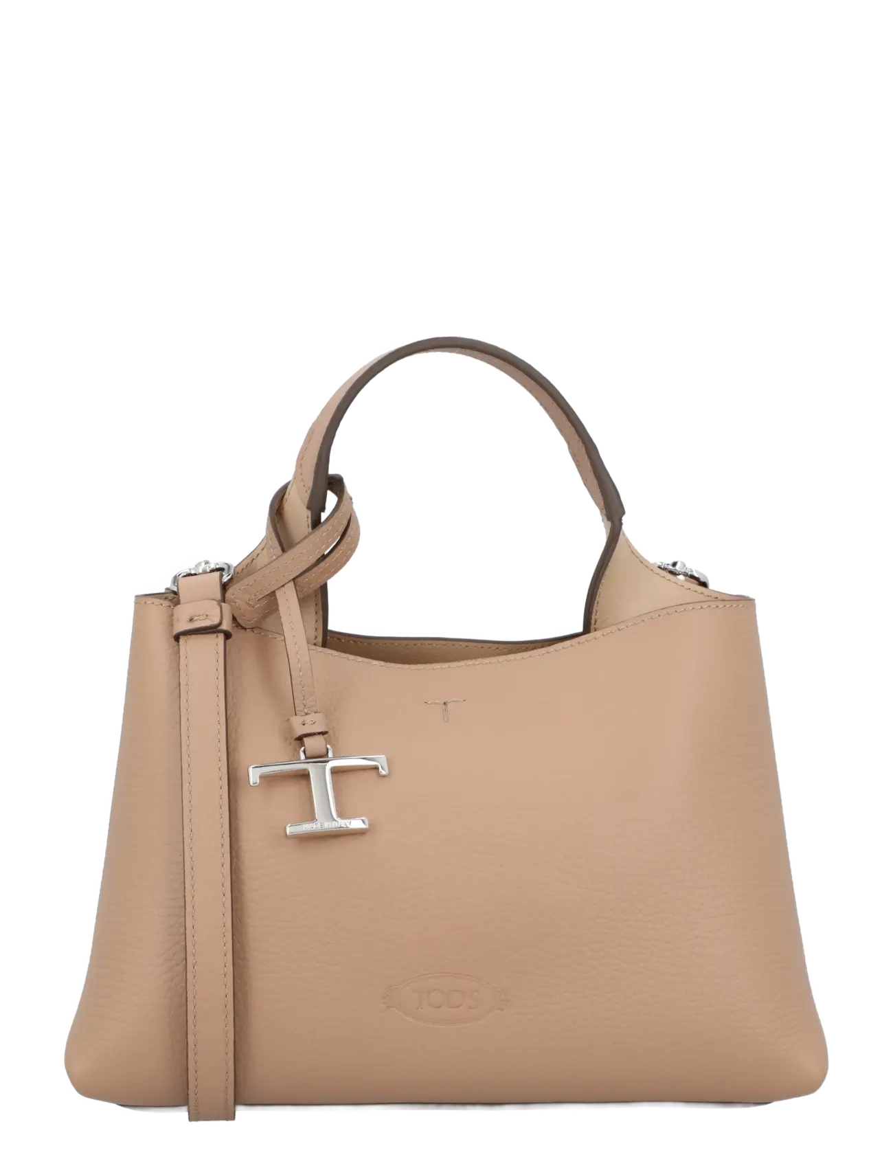 Tod's Bag In Leather Micro, Kvinder, Mikro Håndtaske, Beige, Str: ONE SIZE