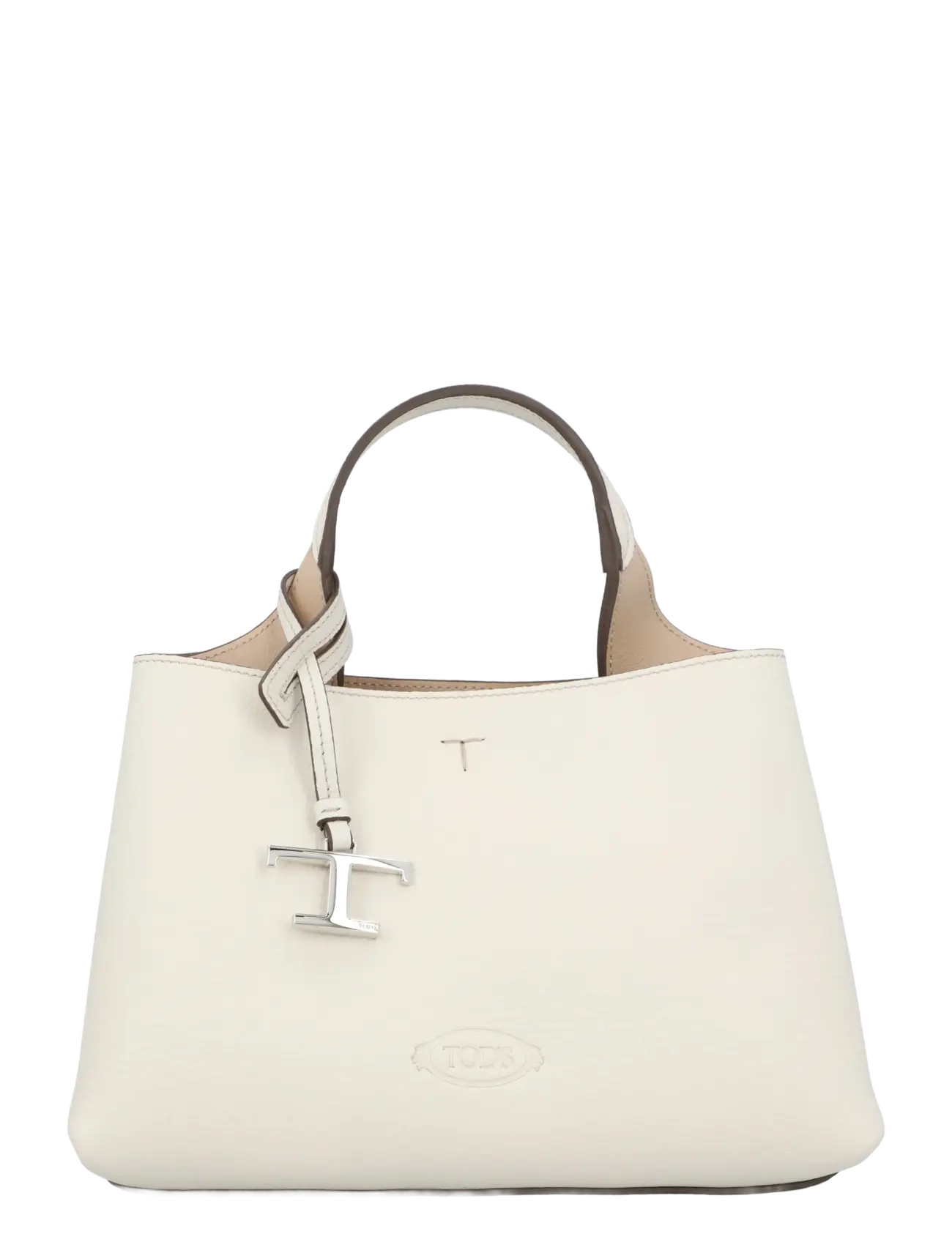 Tod's Bag In Leather Micro, Kvinder, Mikro Håndtaske, Hvid, Str: ONE SIZE