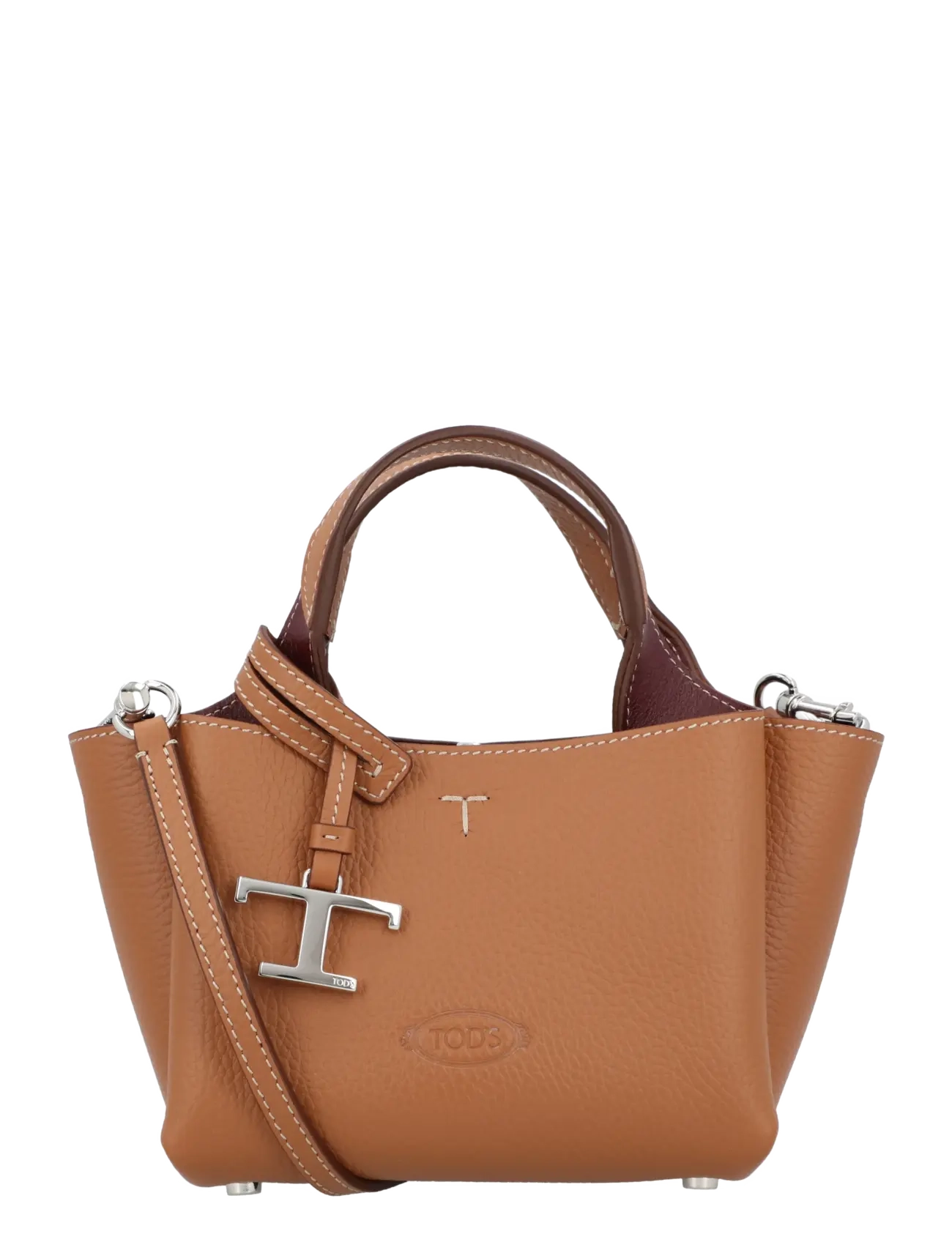 Tod's Bag in Leather Micro - Bags - BROWN / brown