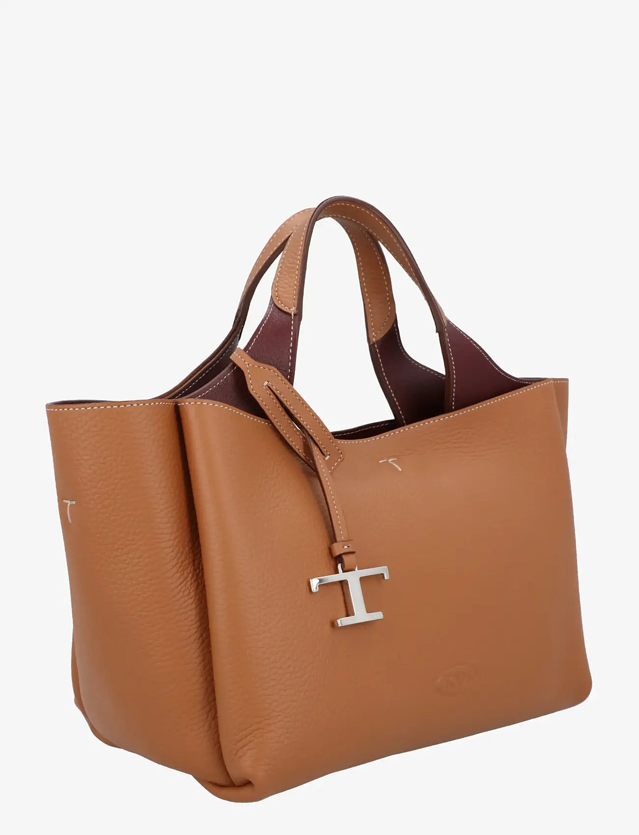 Tod's - Mini Leather Tote Bag - tote bags - brown - 1