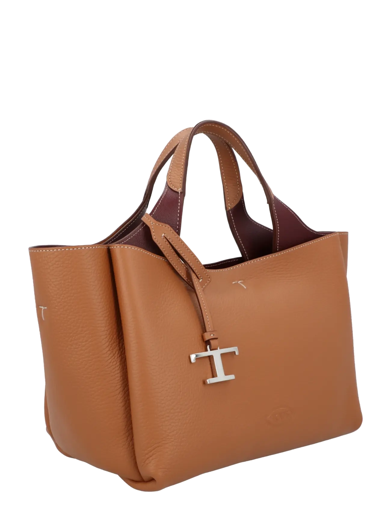 Tod's - Mini Leather Tote Bag - brown - 1