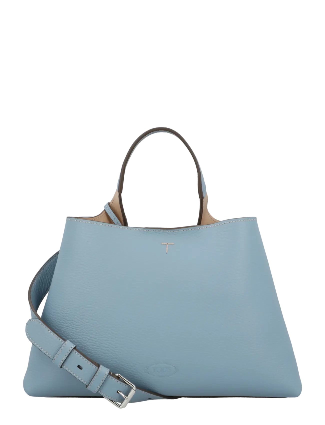 Tod's Logo Printed Small Tote Bag, Kvinder, Lille Tote Taske, Blå, Str: ONE SIZE