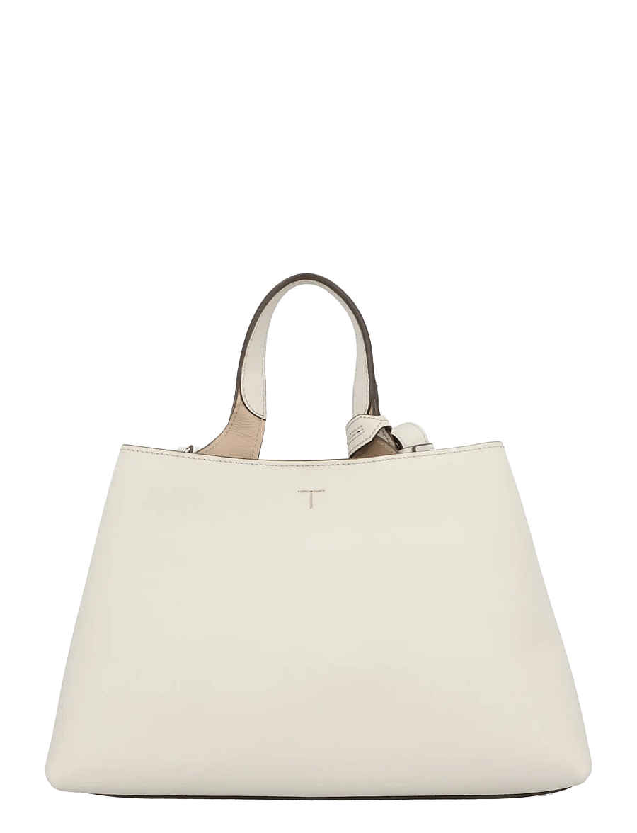 Tod's - Logo Printed Small Tote Bag - konfirmation - white - 2
