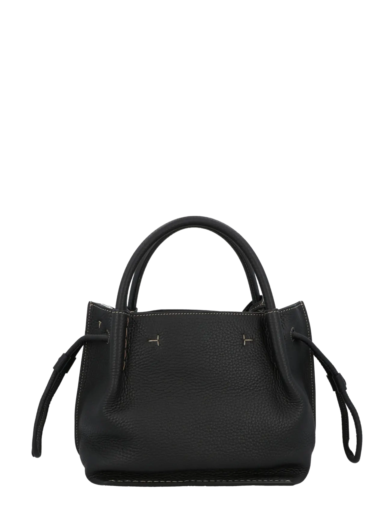 Tod's - Leather Small Buz Bucket Bag - bucket bags - black - 2