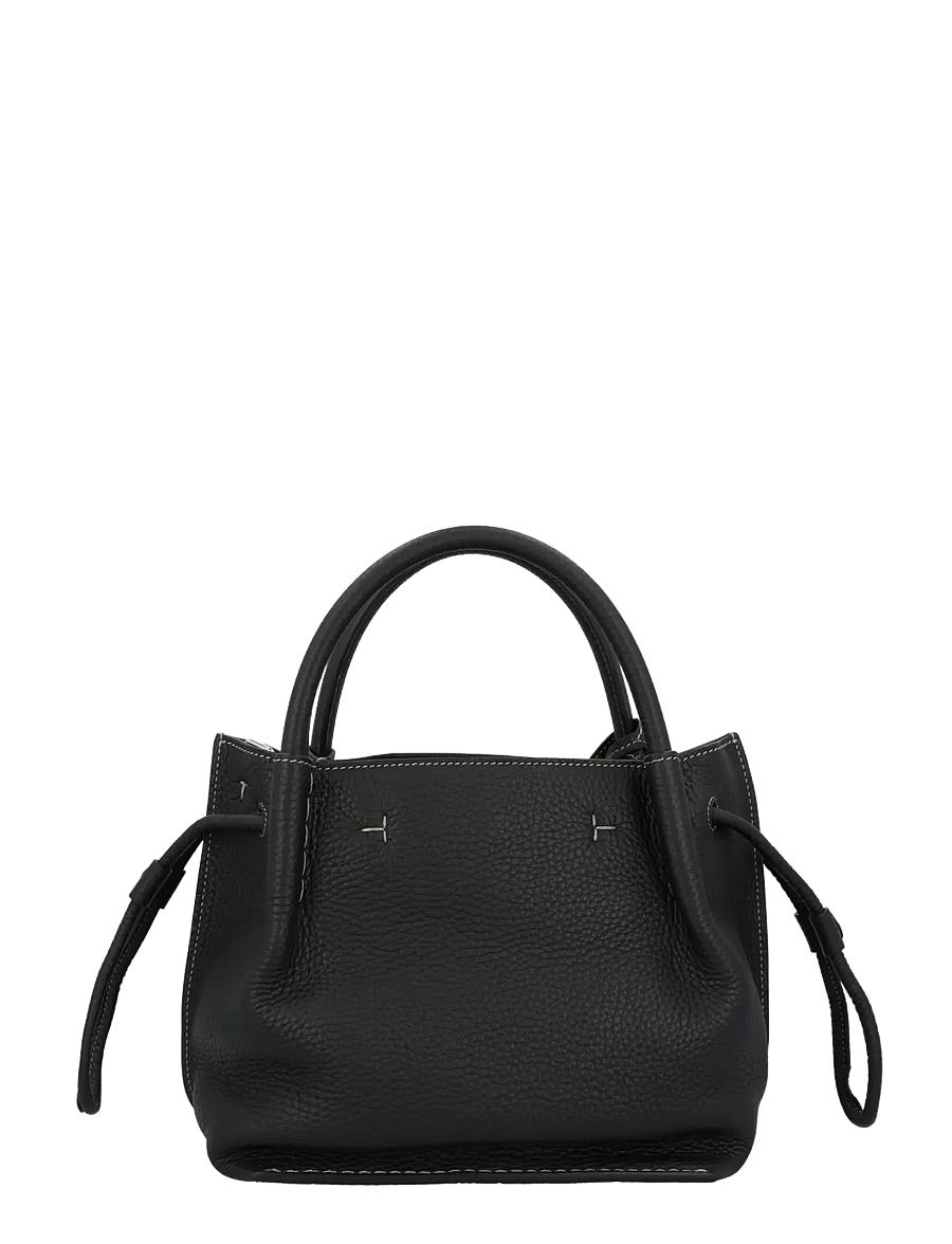 Tod's - Leather Small Buz Bucket Bag - bucket bags - black - 2