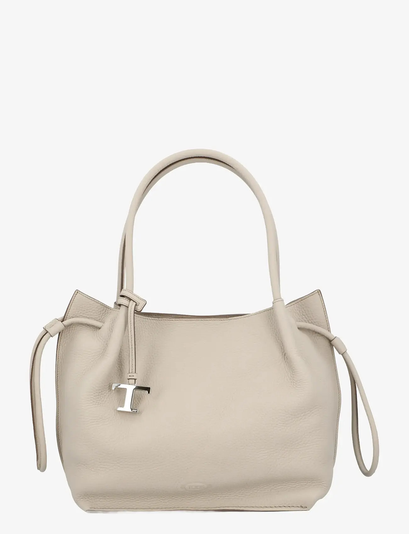 Tod's - Bucket Bag in Leather Medium - paunkotid - beige - 0