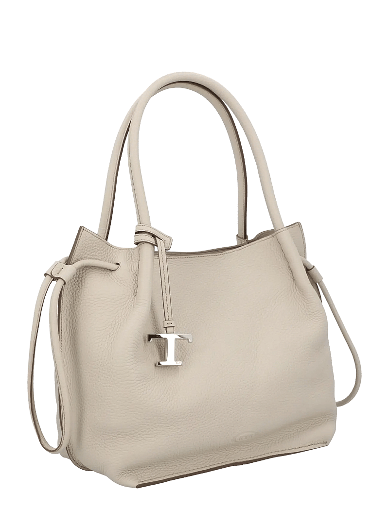 Tod's - Bucket Bag in Leather Medium - paunkotid - beige - 1