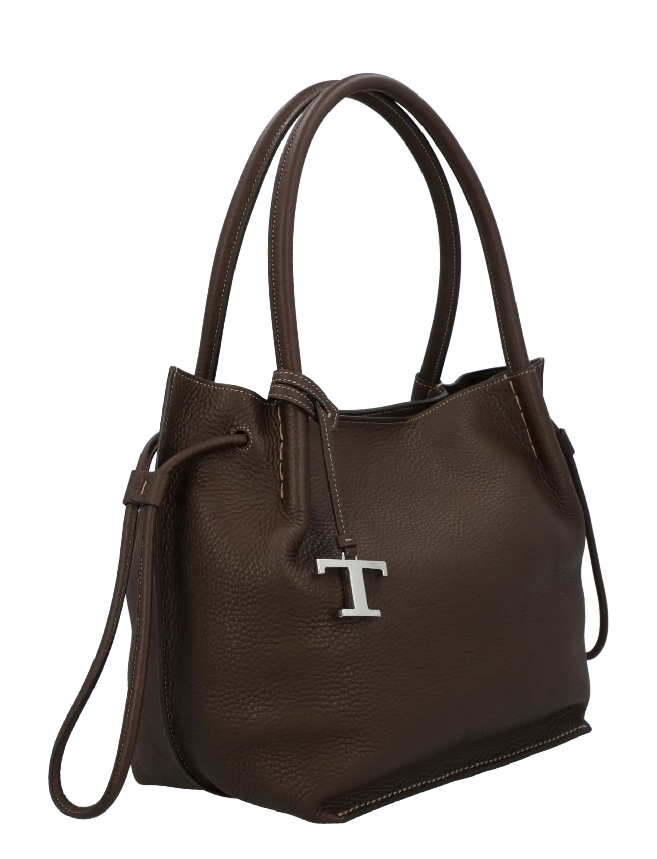 Tod's - Bucket Bag in Leather Medium - beuteltaschen - brown - 1