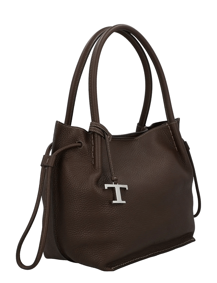 Tod's - Bucket Bag in Leather Medium - beuteltaschen - brown - 1