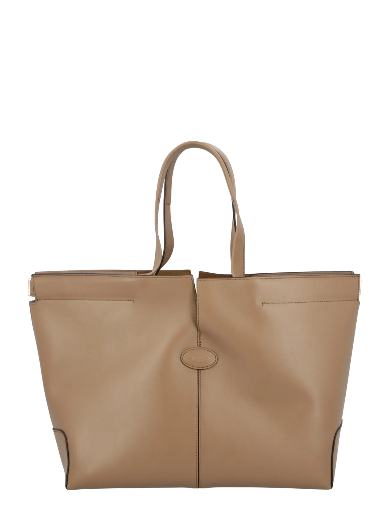 Tod's Di Bag Folio In Leather Medium-Small, One Size, Beige, Tasker > Shoppere, Dame