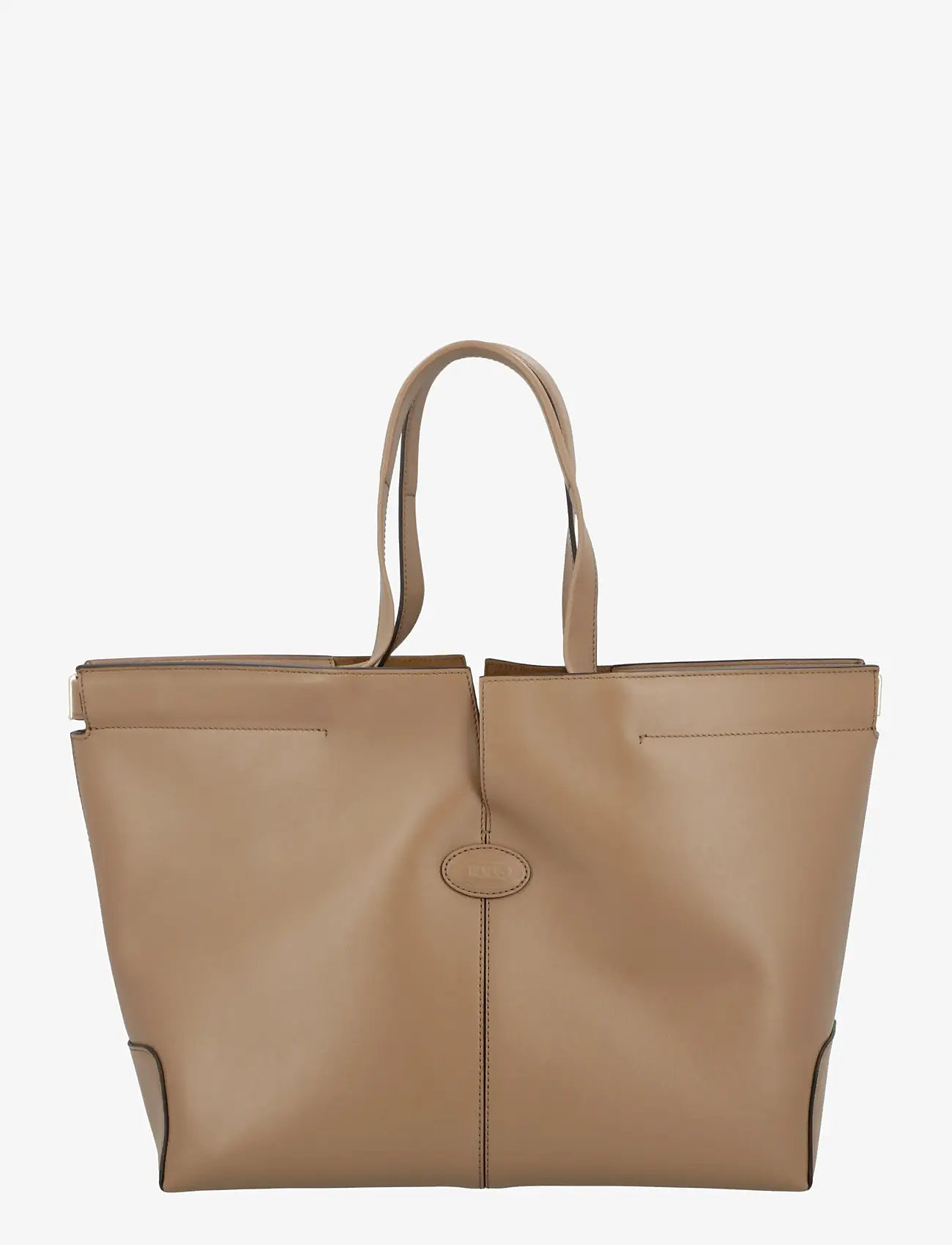 Tod's - Di Bag Folio in Leather Medium-Small - shoppere - beige - 0
