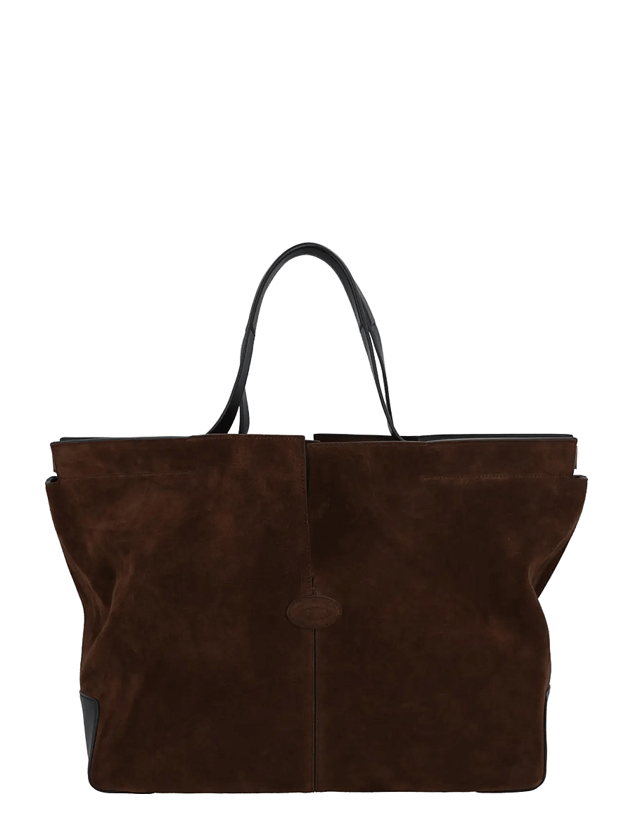 Tod's - Di Bag Folio Leather Tote Bag - ostukotid - brown - 0