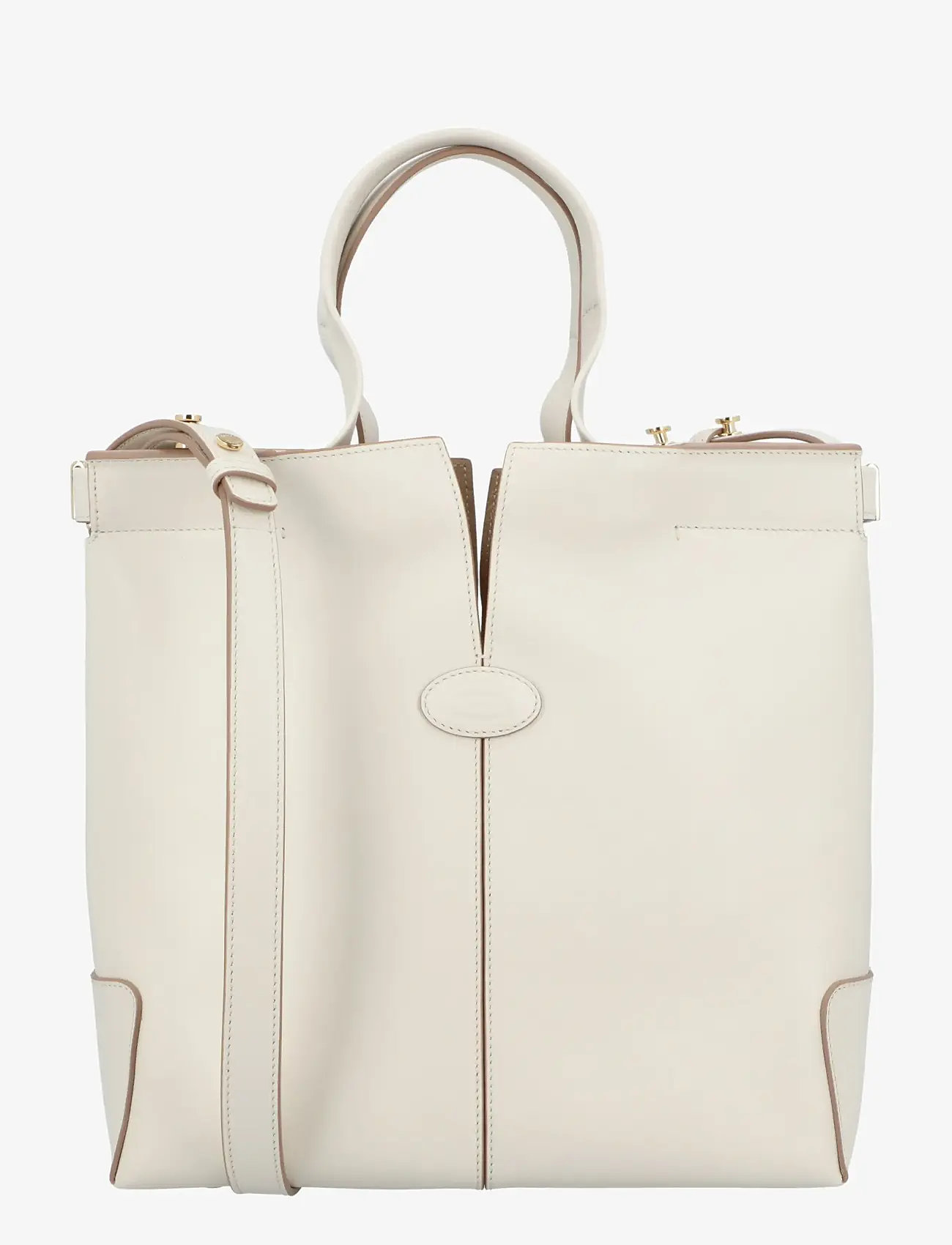Tod's - Di Bag Folio Leather Shopper - shoppingväskor - white - 0