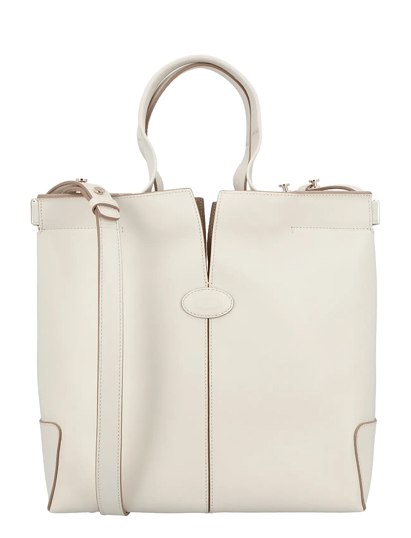Tod's - Di Bag Folio Leather Shopper - shoppingväskor - white - 0