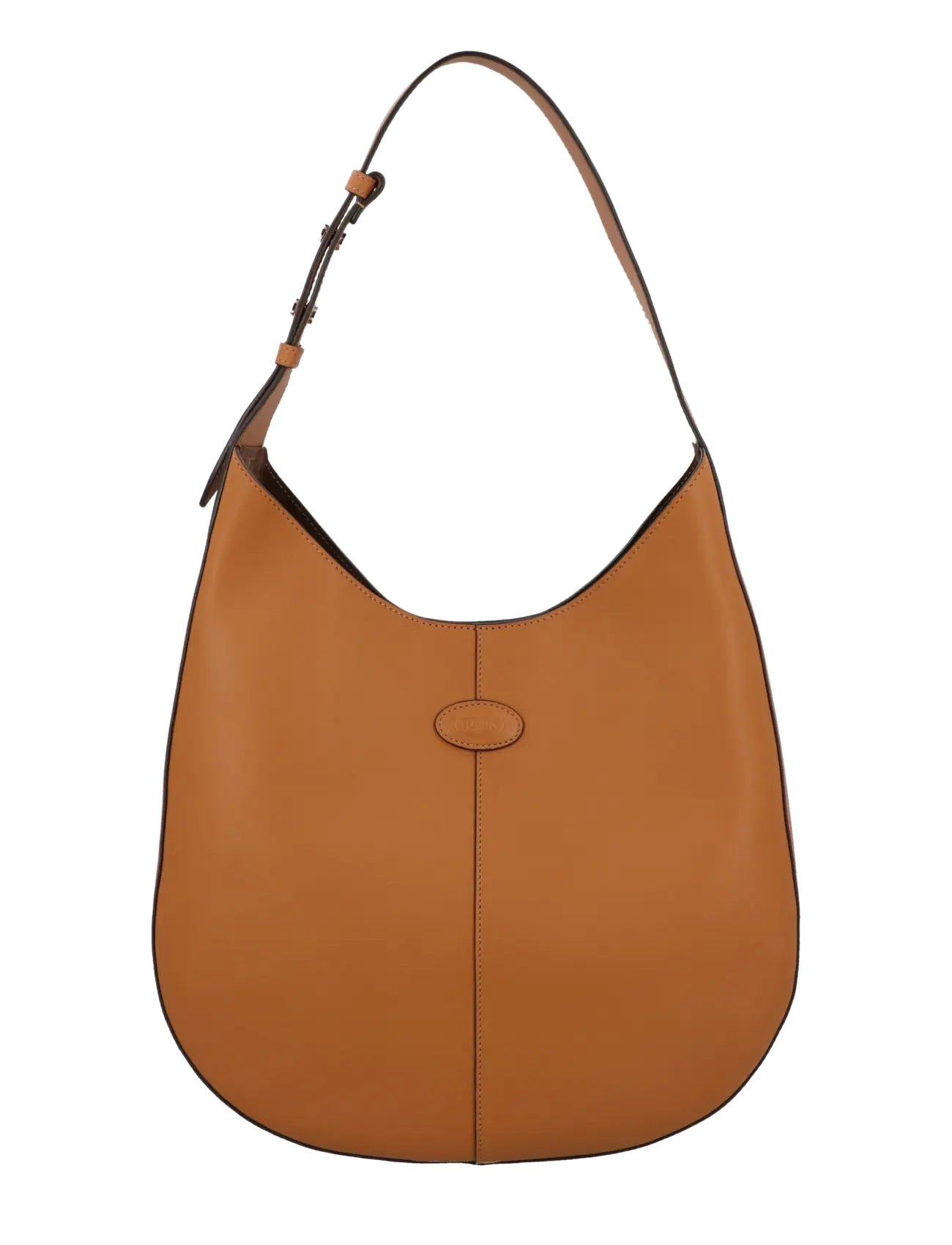 Tod's Small Di Leather Shoulder Bag, Kvinder, Hobo Skuldertaske, Brun, Str: ONE SIZE