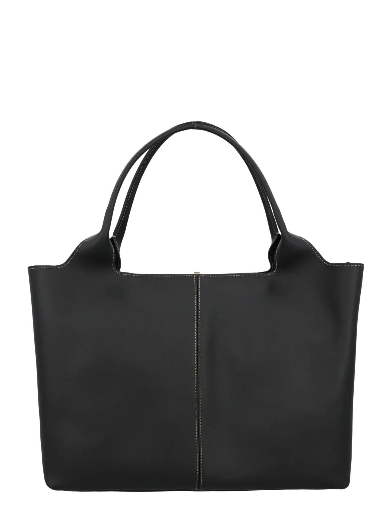 Tod's Shopping Bag In Leather Medium-Small, Kvinder, Shopper Taske, Sort, Str: ONE SIZE