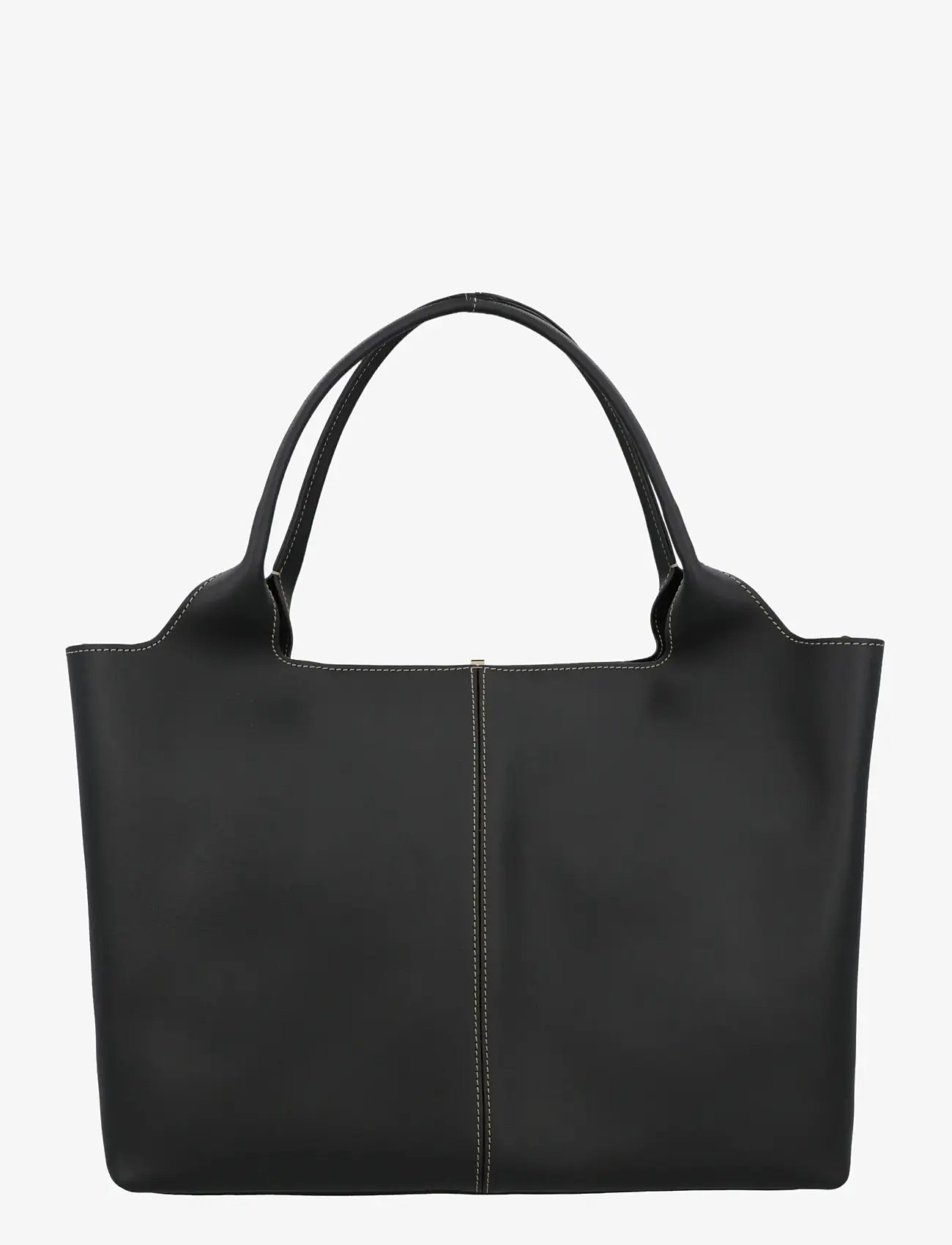 Tod's - Shopping Bag in Leather Medium-Small - shoppere - black - 0