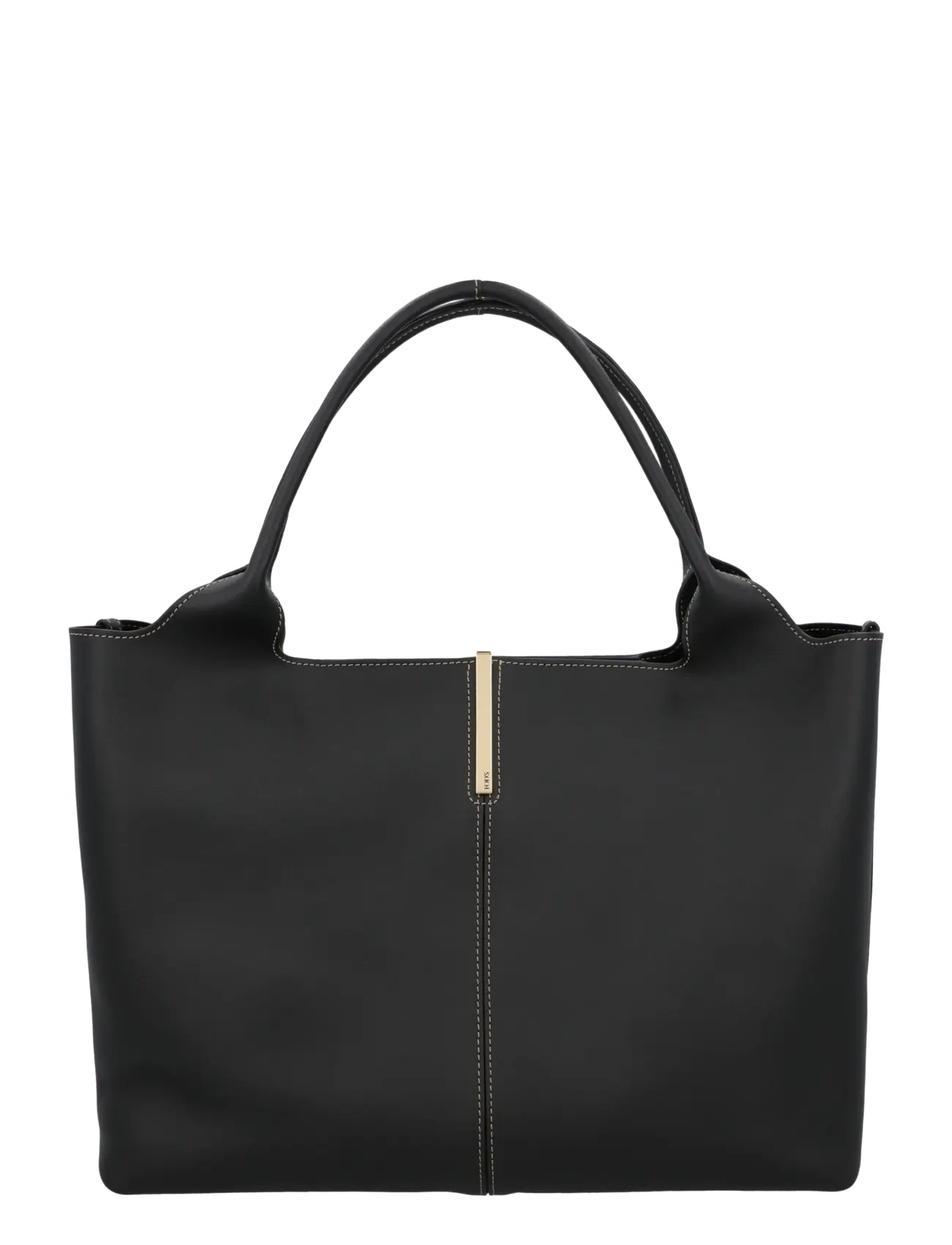 Tod's - Shopping Bag in Leather Medium-Small - shopper töskur - black - 1