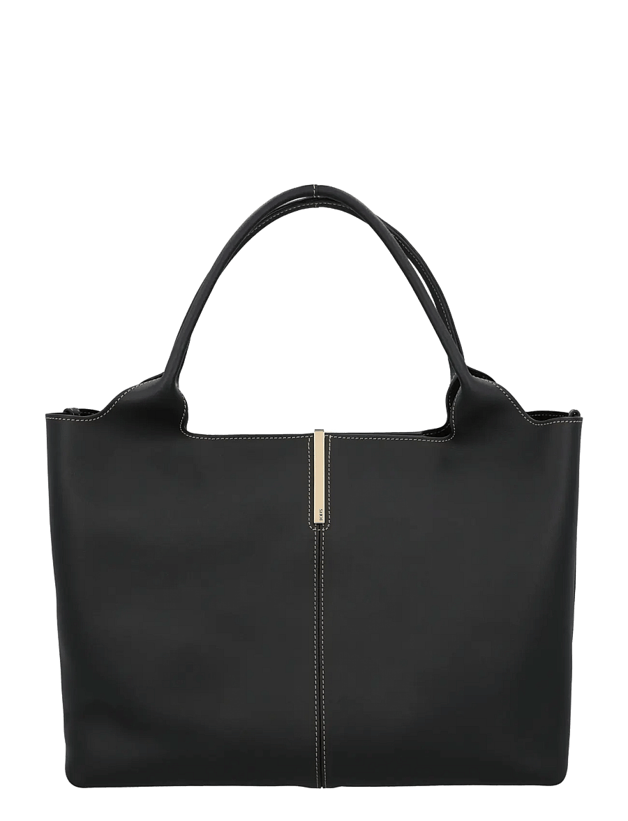 Tod's - Shopping Bag in Leather Medium-Small - shopper - black - 1