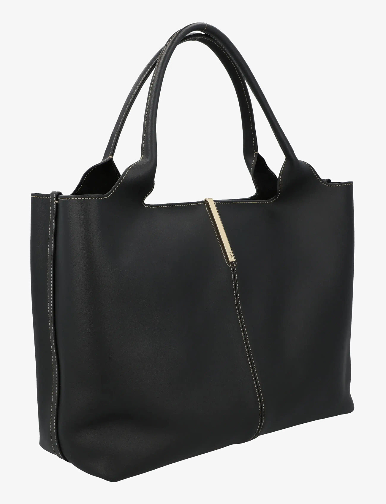 Tod's - Shopping Bag in Leather Medium-Small - shoppere - black - 2