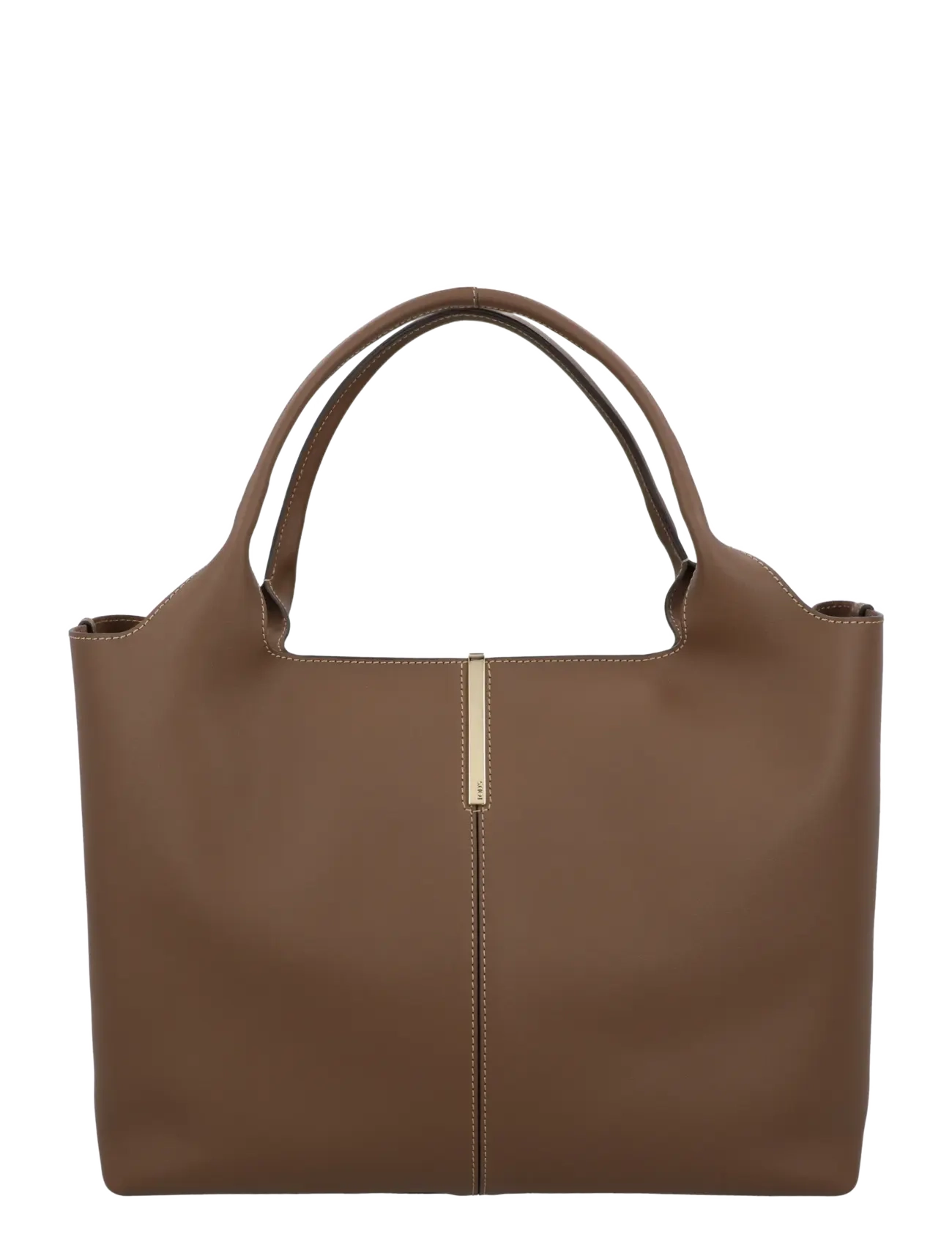Tod's Shopping Bag in Leather Medium-Small - TOD'S - BROWN / brown