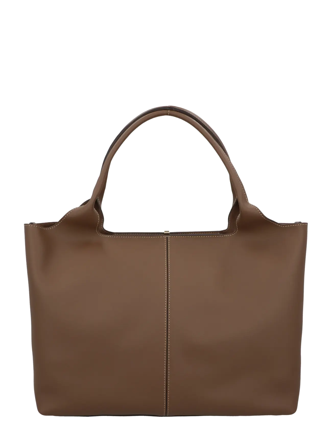 Tod's - Shopping Bag in Leather Medium-Small - shoppers - brown - 2