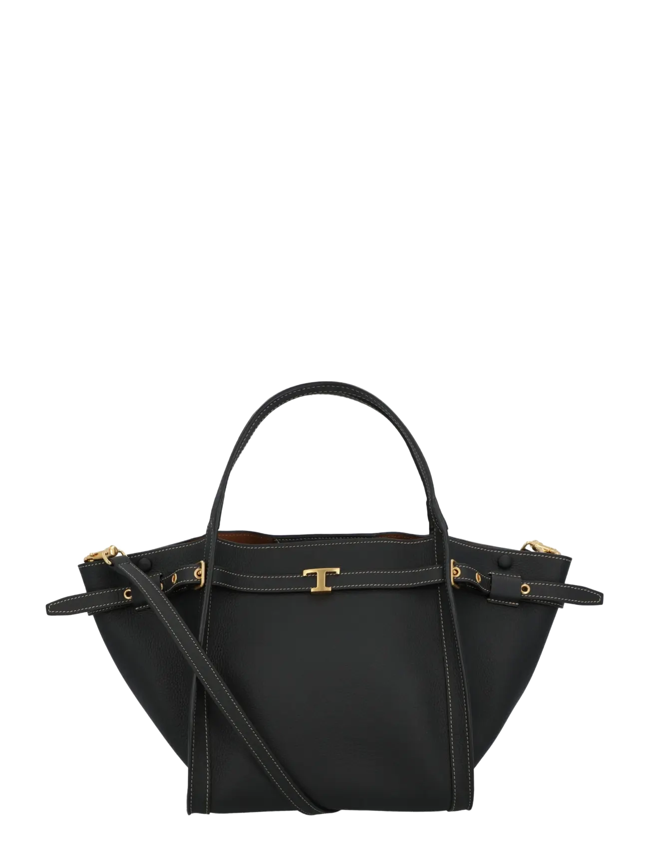 Tod's Shopping Bag In Leather Small, Kvinder, Tote Taske, Sort, Str: ONE SIZE