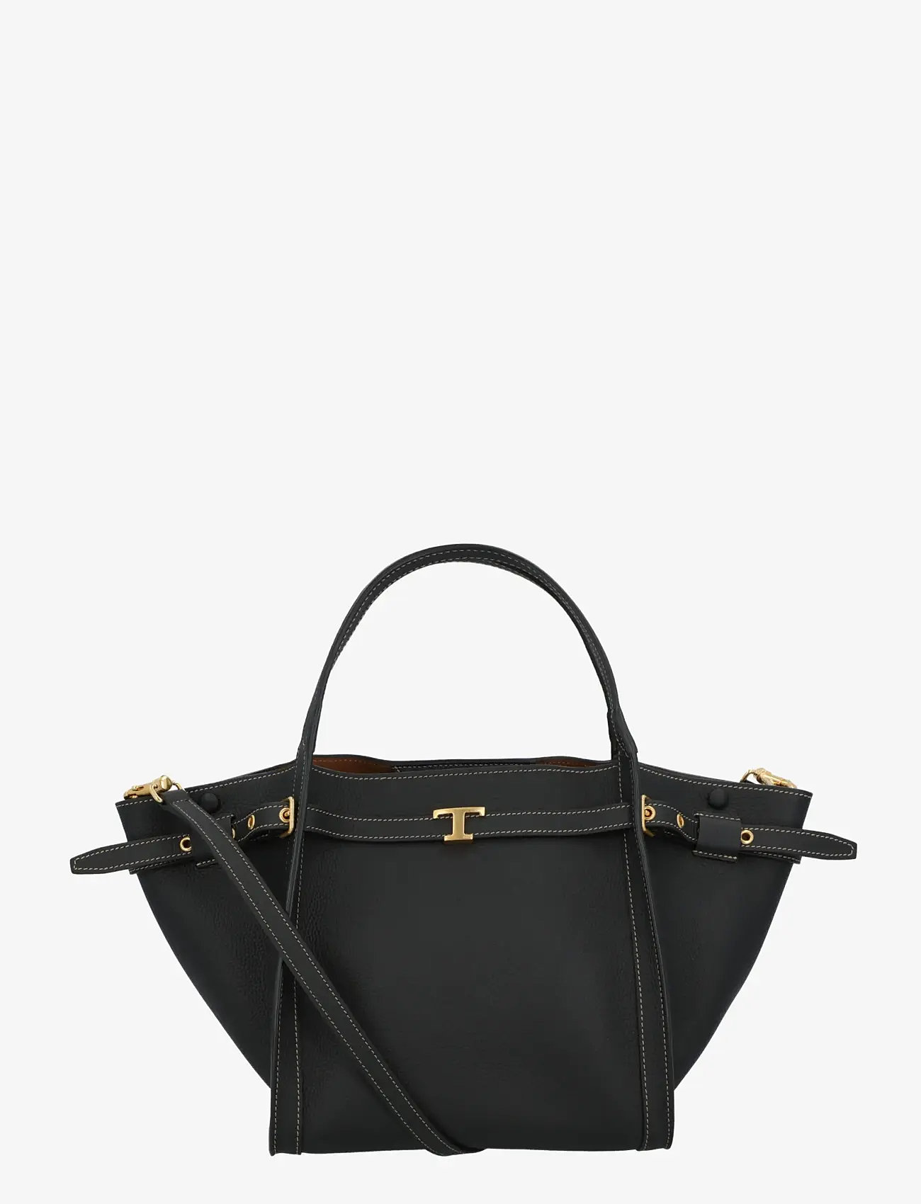 Tod's - Shopping Bag in Leather Small - shoppers - black - 0