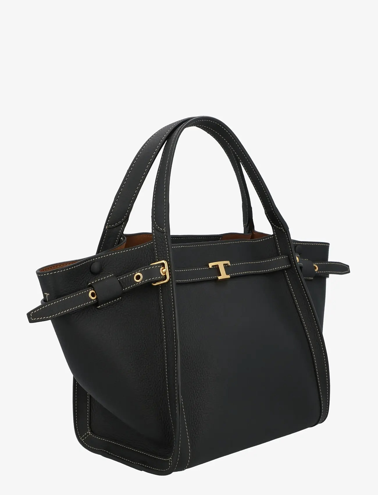 Tod's - Shopping Bag in Leather Small - shoppers - black - 1