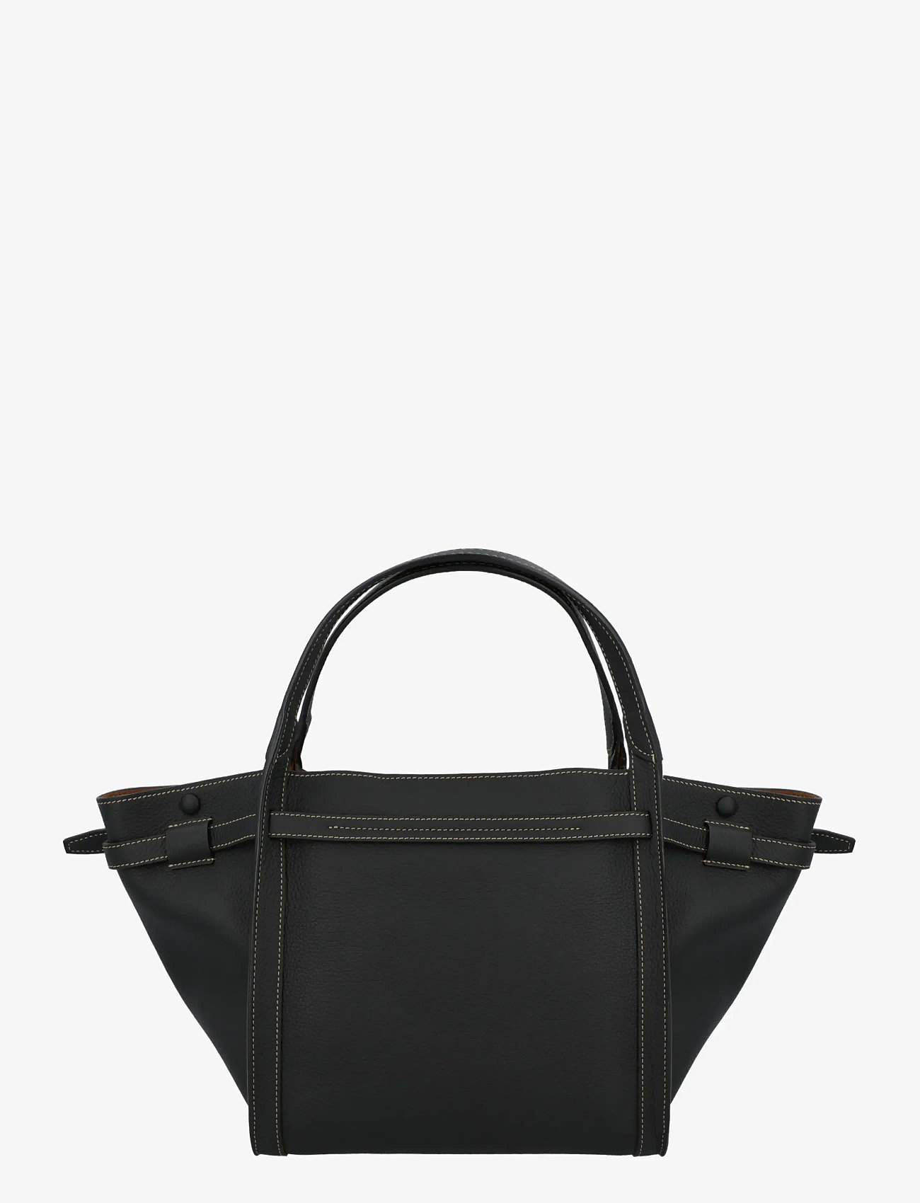 Tod's - Shopping Bag in Leather Small - shoppers - black - 2