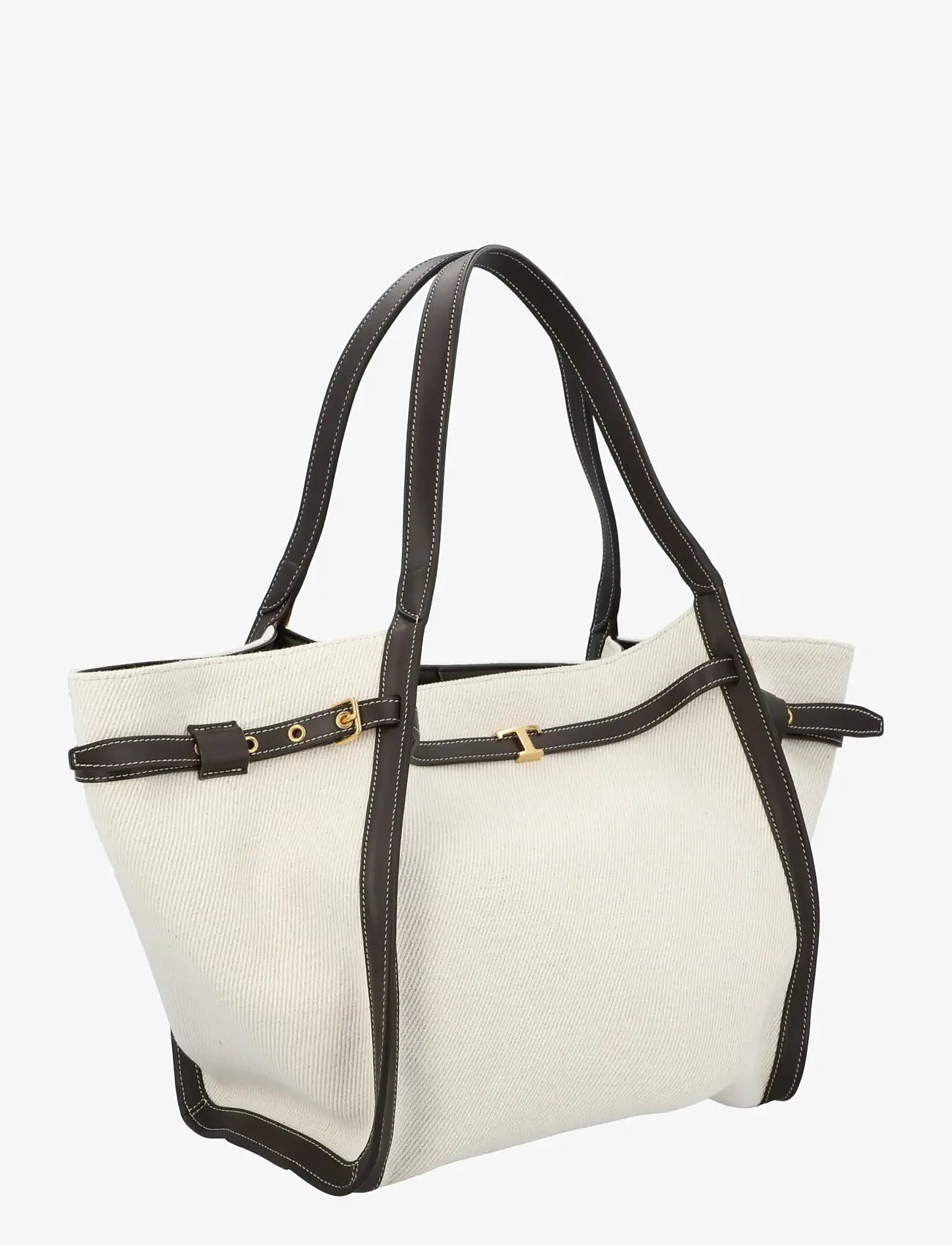 Tod's - Shopping Bag in Canvas and Leather Medium - shoppere - white - 1