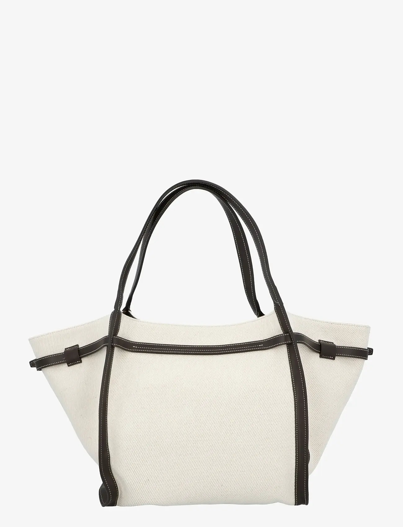 Tod's - Shopping Bag in Canvas and Leather Medium - shoppere - white - 2