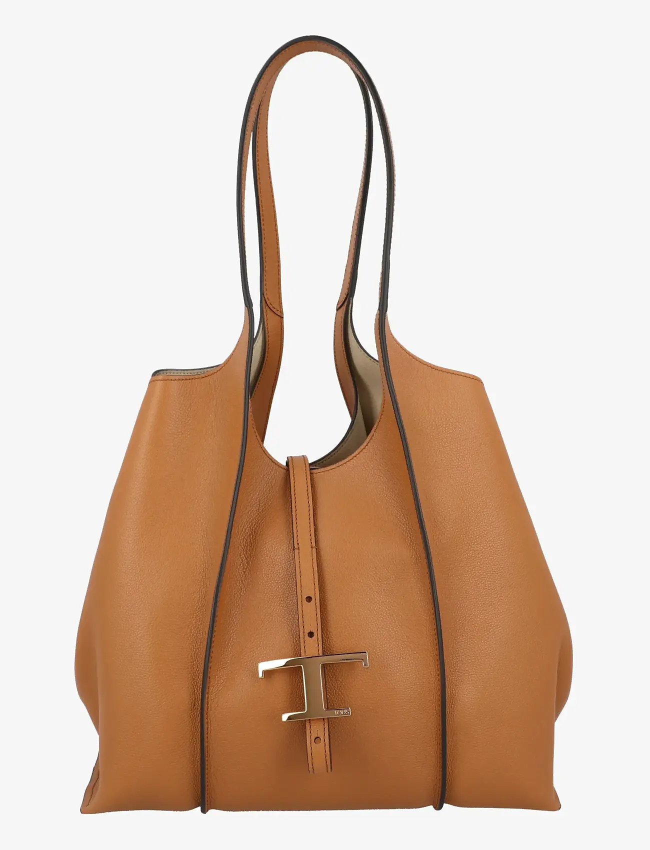 Tod's - T Timeless Leather Shopping Bag - shoppers - brown - 0