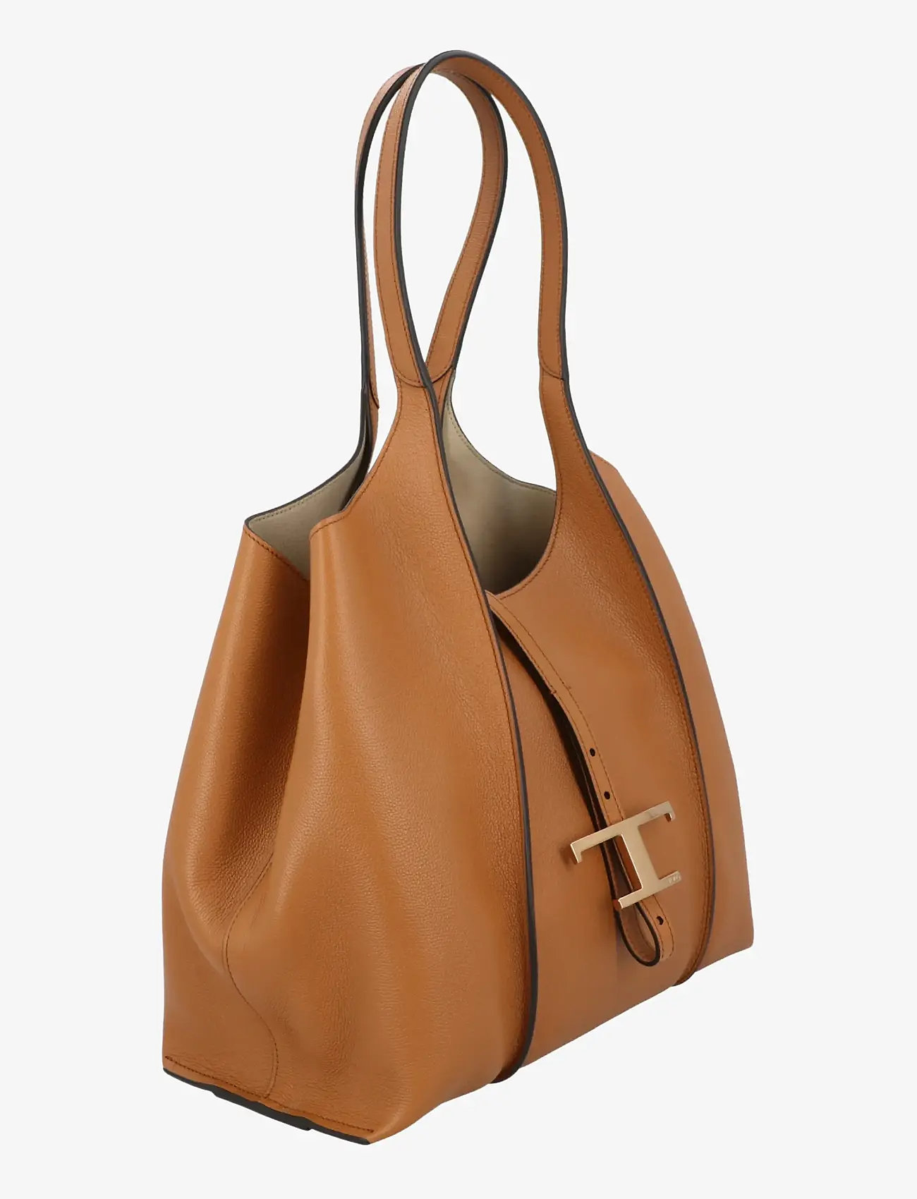 Tod's - T Timeless Leather Shopping Bag - shoppers - brown - 1