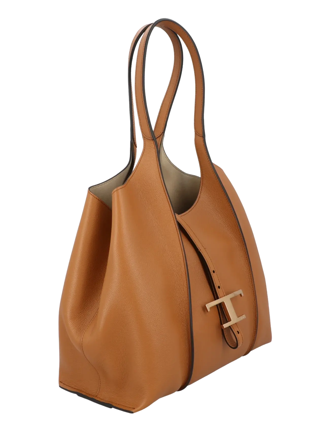 Tod's - T Timeless Leather Shopping Bag - shoppers - brown - 1