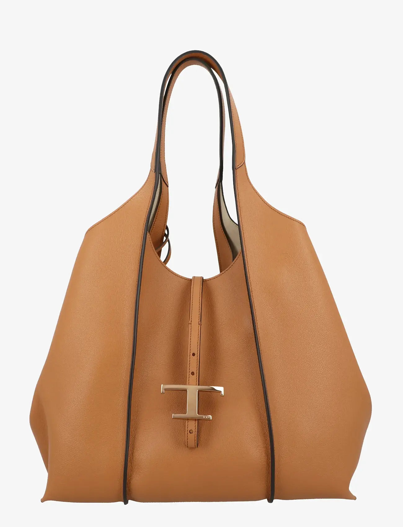 Tod's - T Timeless Shopping Bag in Leather Medium - shoppere - brown - 0