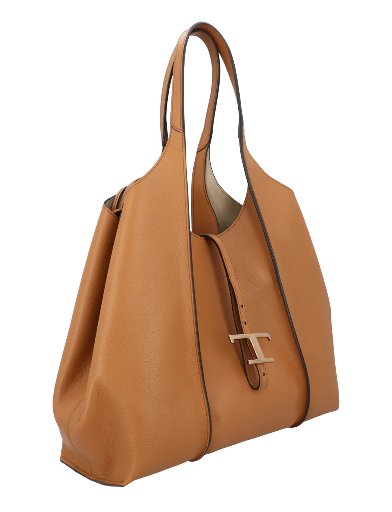T Timeless Shopping Bag In Leather Medium 2