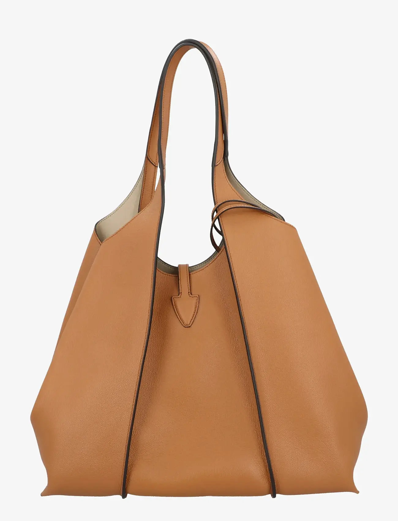 Tod's - T Timeless Shopping Bag in Leather Medium - shoppere - brown - 2