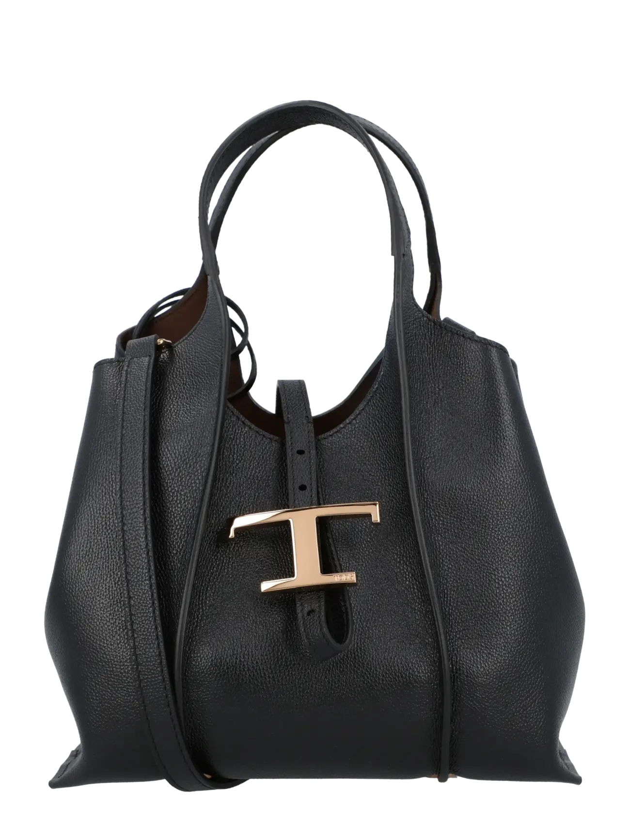 Tod's T Timeless Mini Shopping Bag, Kvinder, T Timeless Mini Indkøbstaske, Sort, Str: ONE SIZE